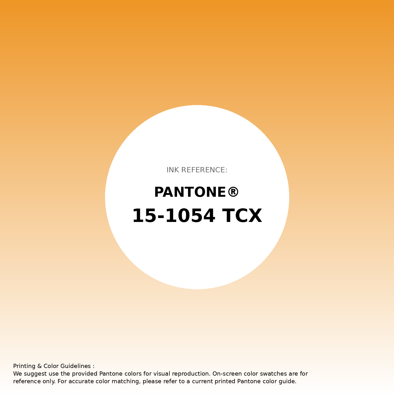 Hex Color #ee9626 | Printing Match PANTONE 15-1054 TCX | Color