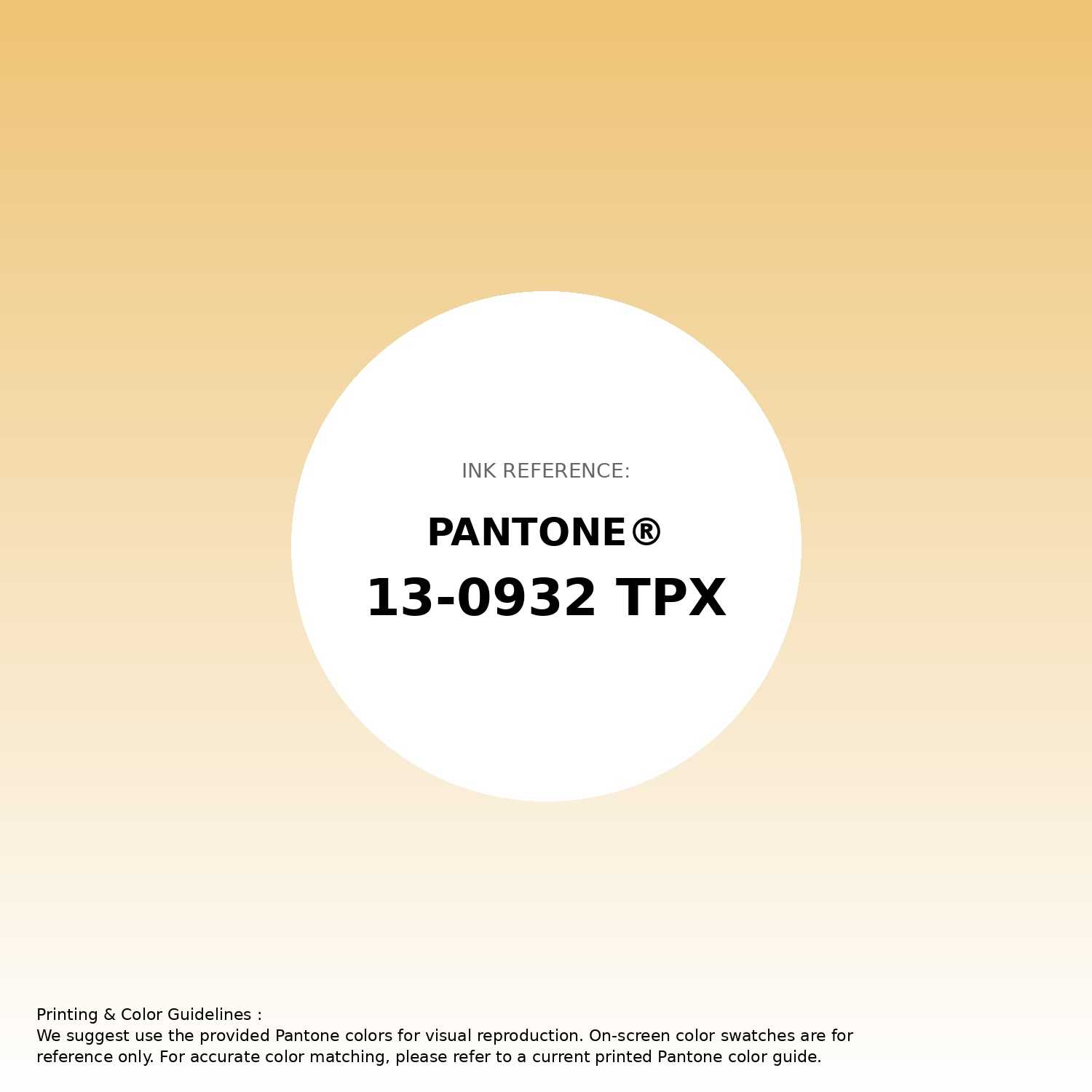 Stunning gradient artwork featuring Pantone 13-0932 Tpx Cornsilk Color | Hex color Code #eec374. Beautiful color transitions perfect for modern designs and backgrounds. #gradient #colorart #design #eec374