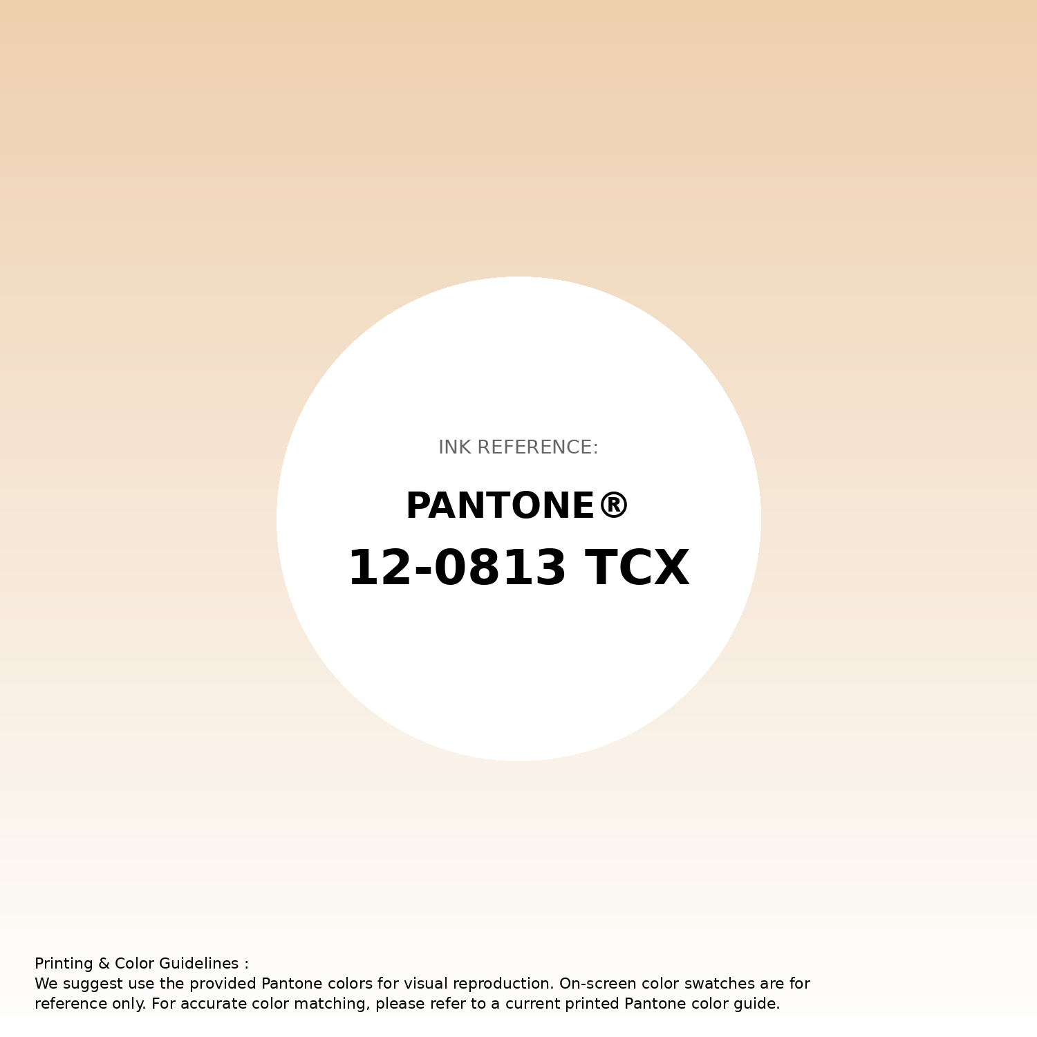 Stunning gradient artwork featuring Pantone 12-0813 Tcx Autumn Blonde Color | Hex color Code #eed0ae. Beautiful color transitions perfect for modern designs and backgrounds. #gradient #colorart #design #eed0ae