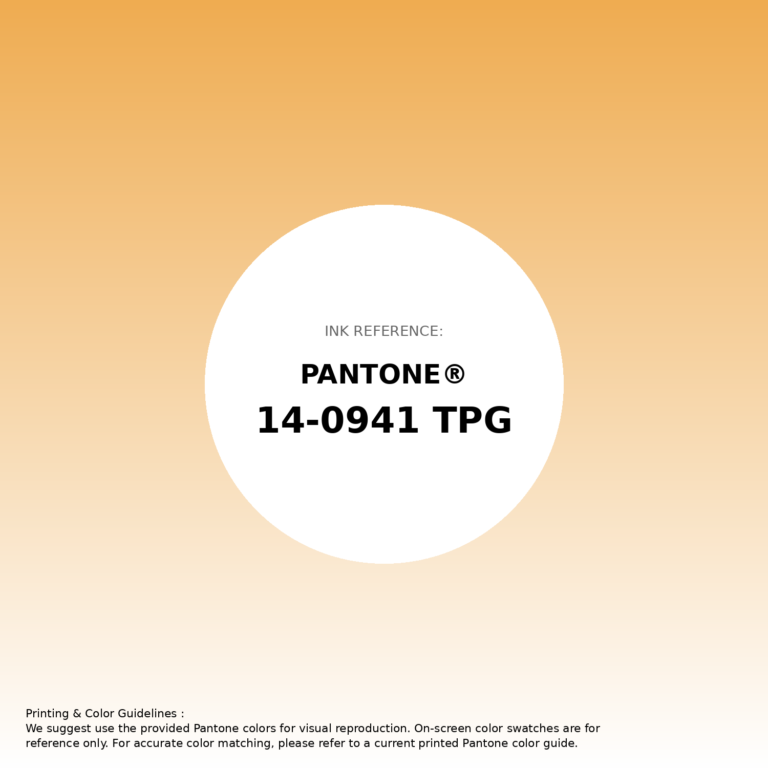 Stunning gradient artwork featuring Pantone 14-0941 Tpg Beeswax Color | Hex color Code #efac51. Beautiful color transitions perfect for modern designs and backgrounds. #gradient #colorart #design #efac51