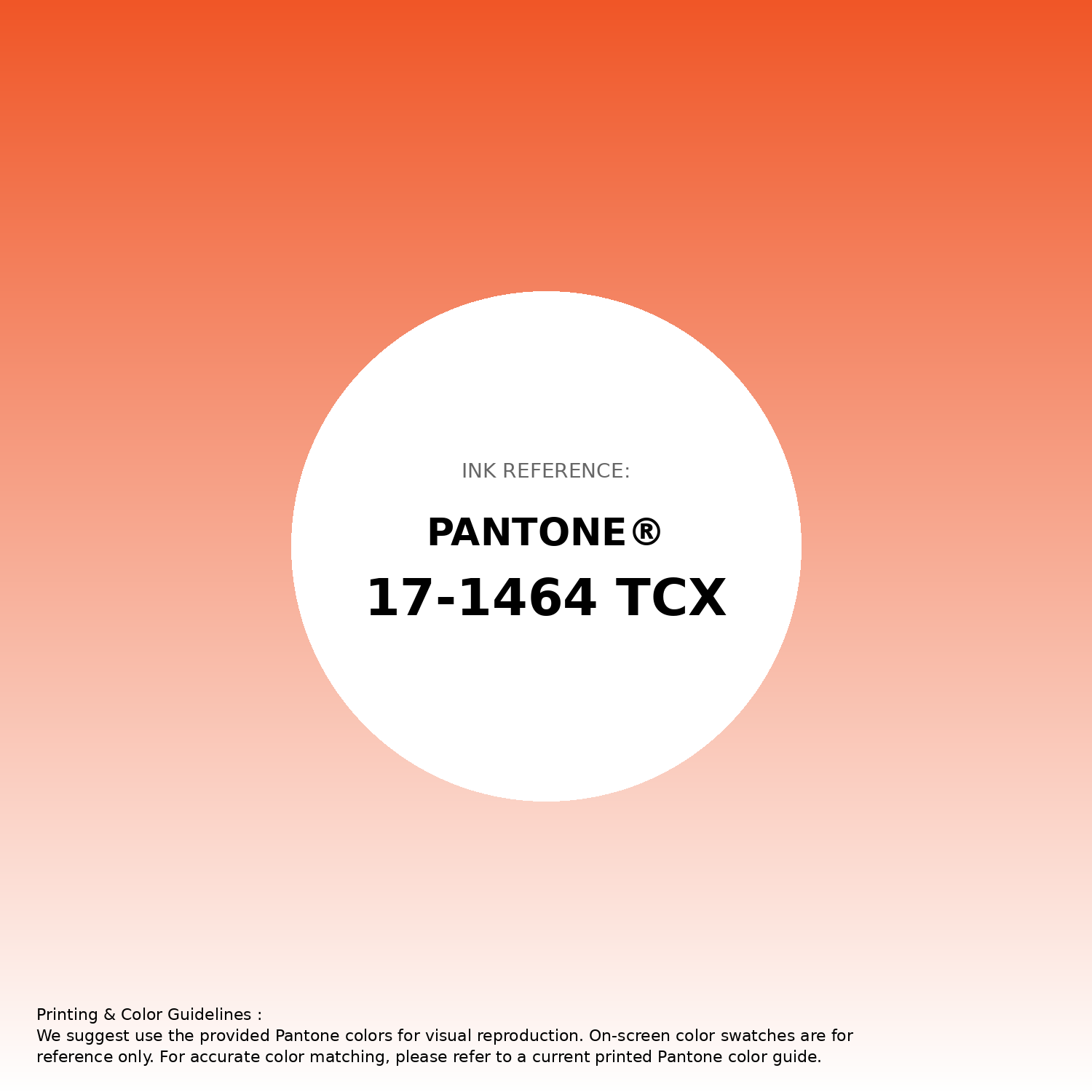Stunning gradient artwork featuring Pantone 17-1464 Tcx Red Orange Color | Hex color Code #f05627. Beautiful color transitions perfect for modern designs and backgrounds. #gradient #colorart #design #f05627