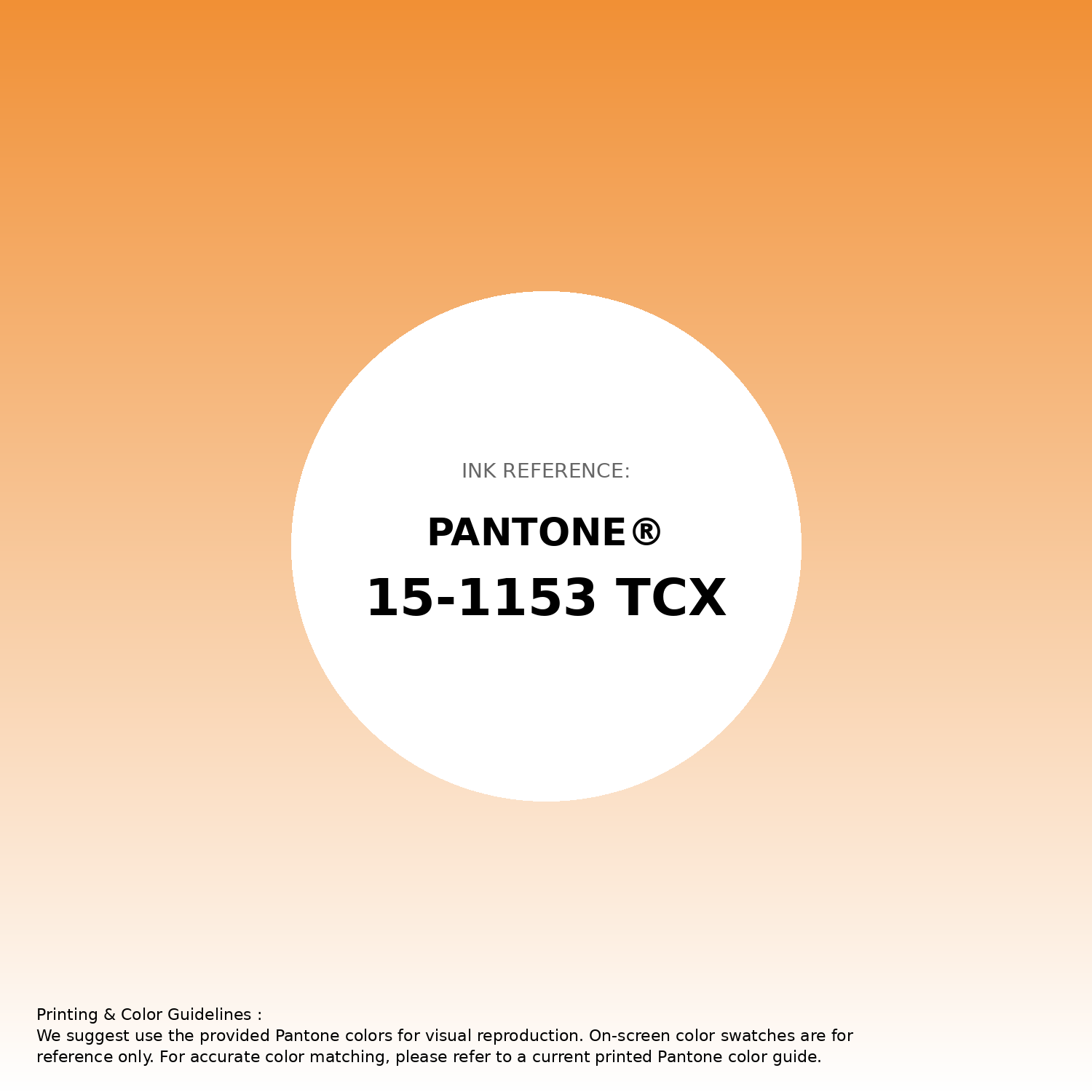 Hex Color #f19035 | Printing Match PANTONE 15-1153 TCX | Color