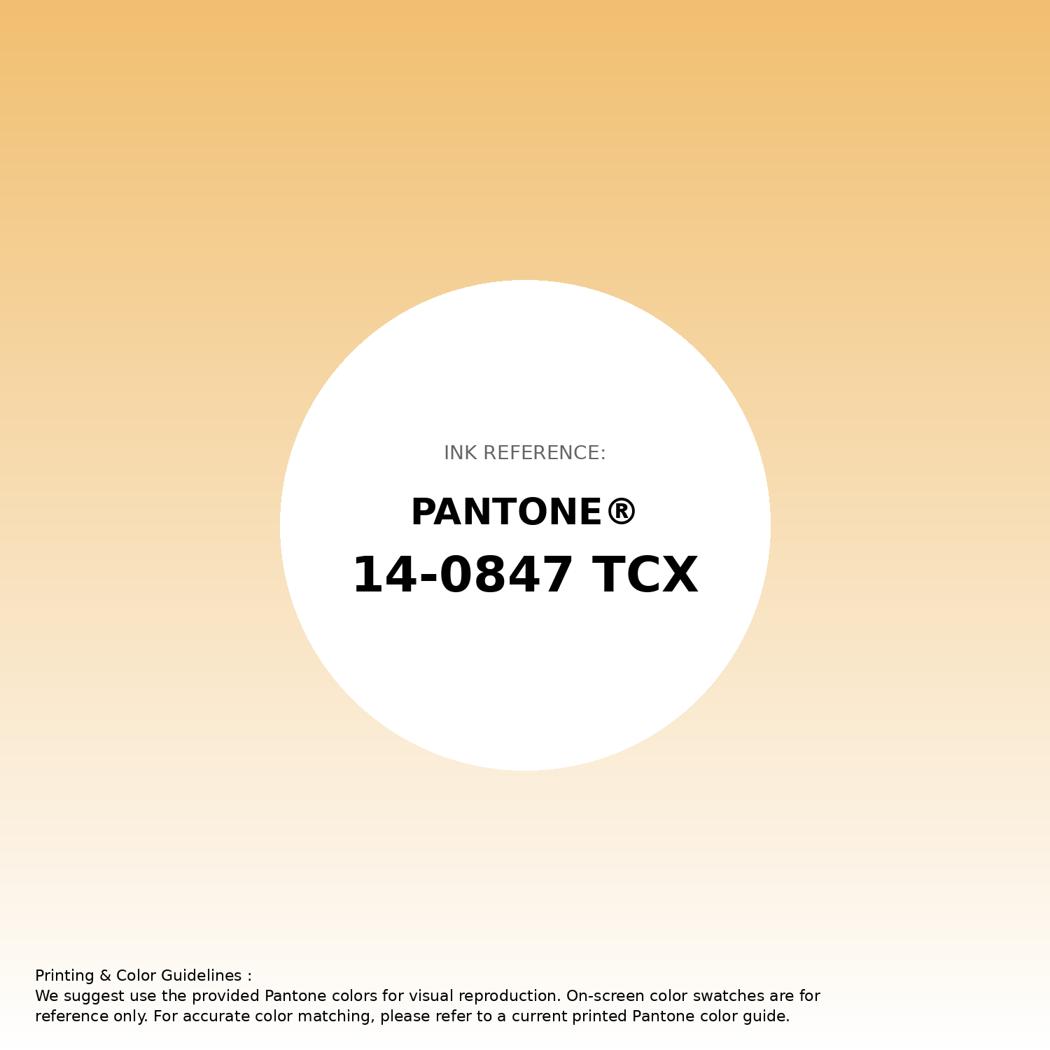 Stunning gradient artwork featuring Pantone 14-0847 Tcx Buff Yellow Color | Hex color Code #f1bf70. Beautiful color transitions perfect for modern designs and backgrounds. #gradient #colorart #design #f1bf70