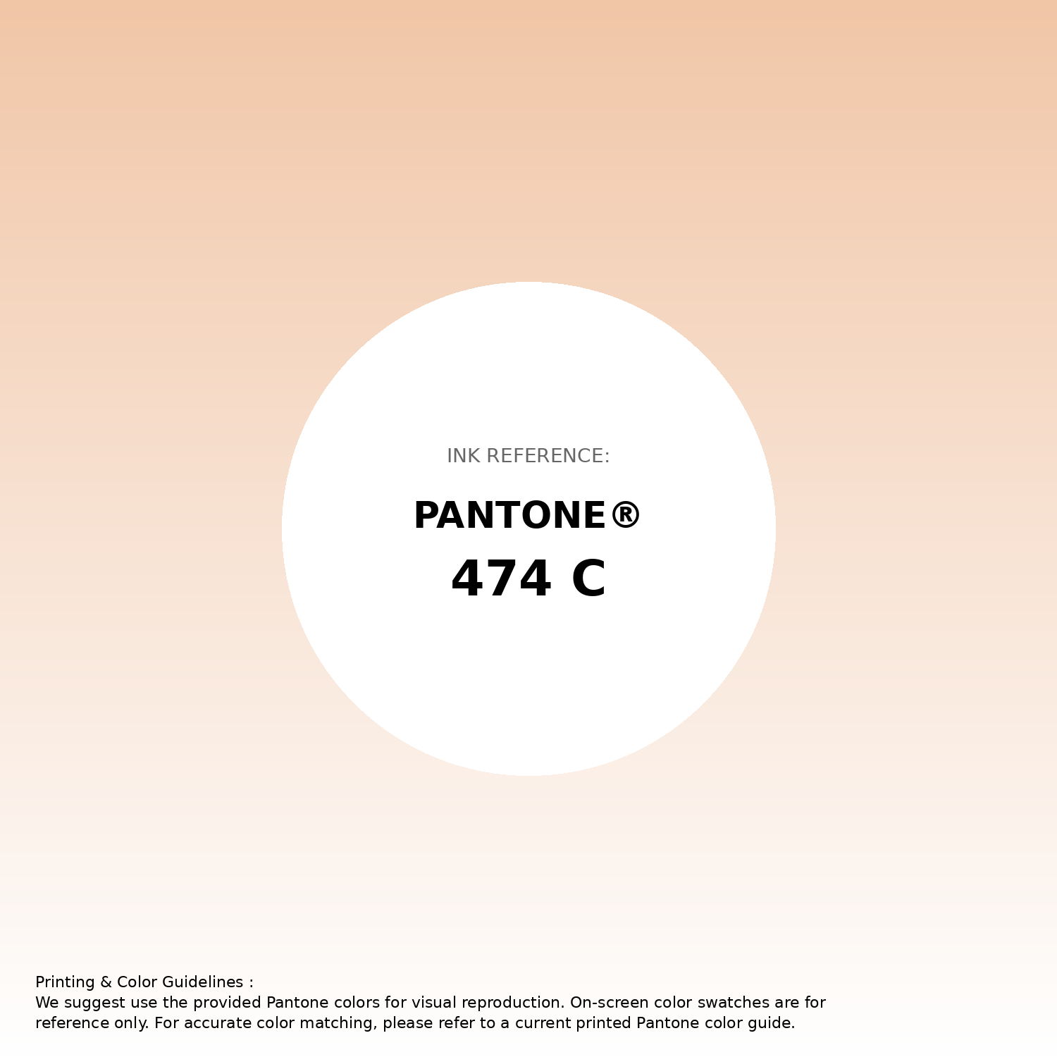 Stunning gradient artwork featuring Pantone 474 C Color | Hex color Code #f1c6a7. Beautiful color transitions perfect for modern designs and backgrounds. #gradient #colorart #design #f1c6a7