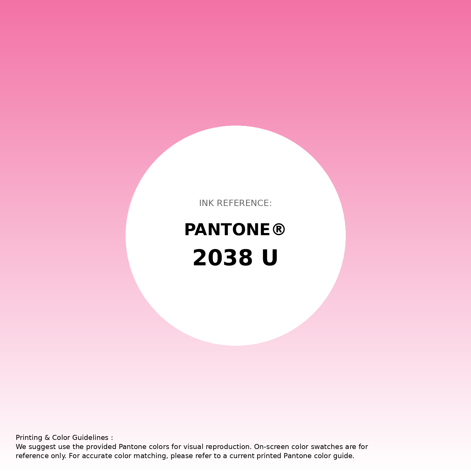 Stunning gradient artwork featuring Pantone 2038 U Color | Hex color Code #f372a6. Beautiful color transitions perfect for modern designs and backgrounds. #gradient #colorart #design #f372a6