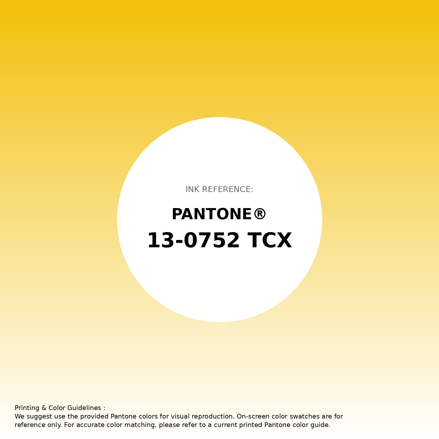 Stunning gradient artwork featuring Pantone 13-0752 Tcx Lemon Color | Hex color Code #f3bf08. Beautiful color transitions perfect for modern designs and backgrounds. #gradient #colorart #design #f3bf08