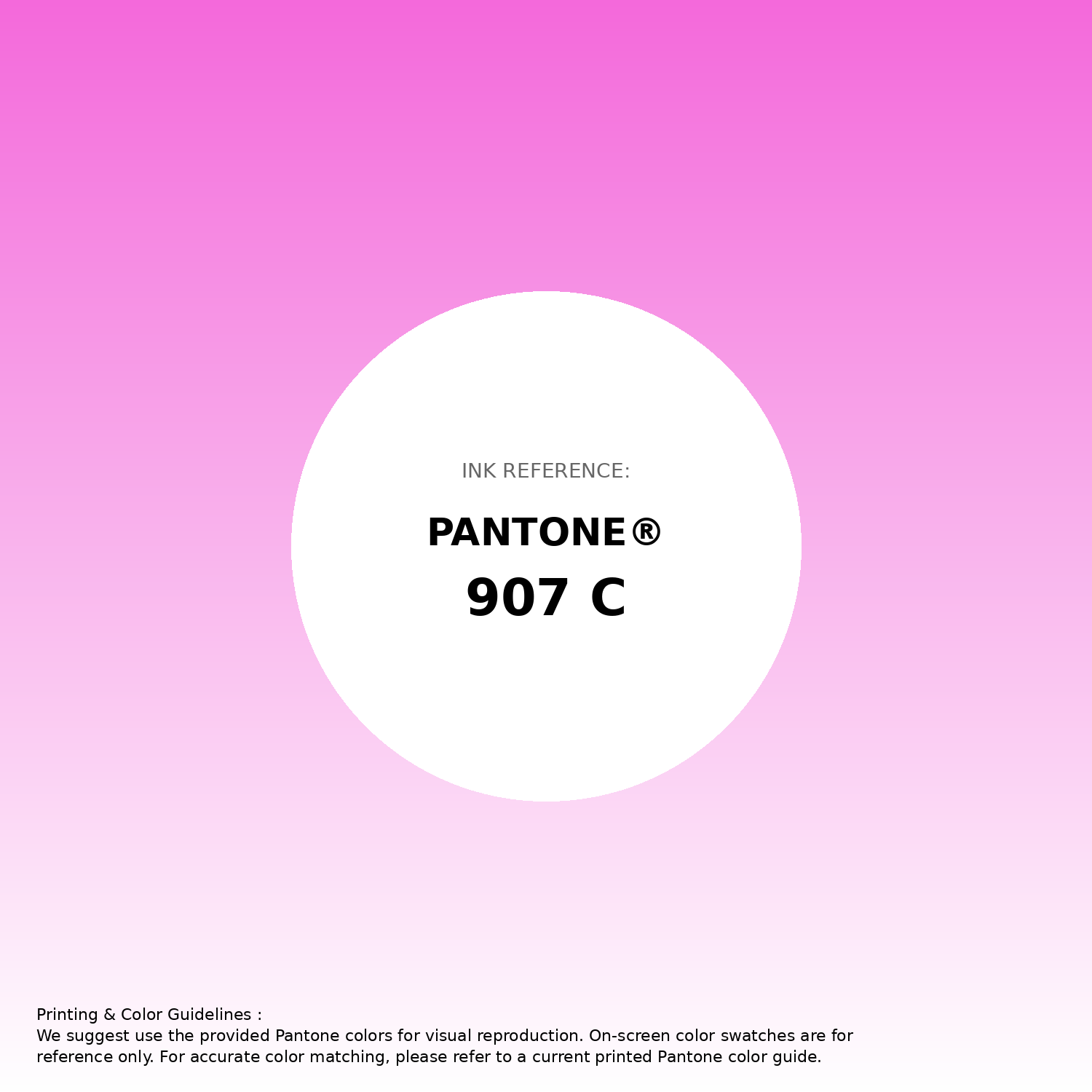 Stunning gradient artwork featuring Pantone 907 C Color | Hex color Code #f469db. Beautiful color transitions perfect for modern designs and backgrounds. #gradient #colorart #design #f469db
