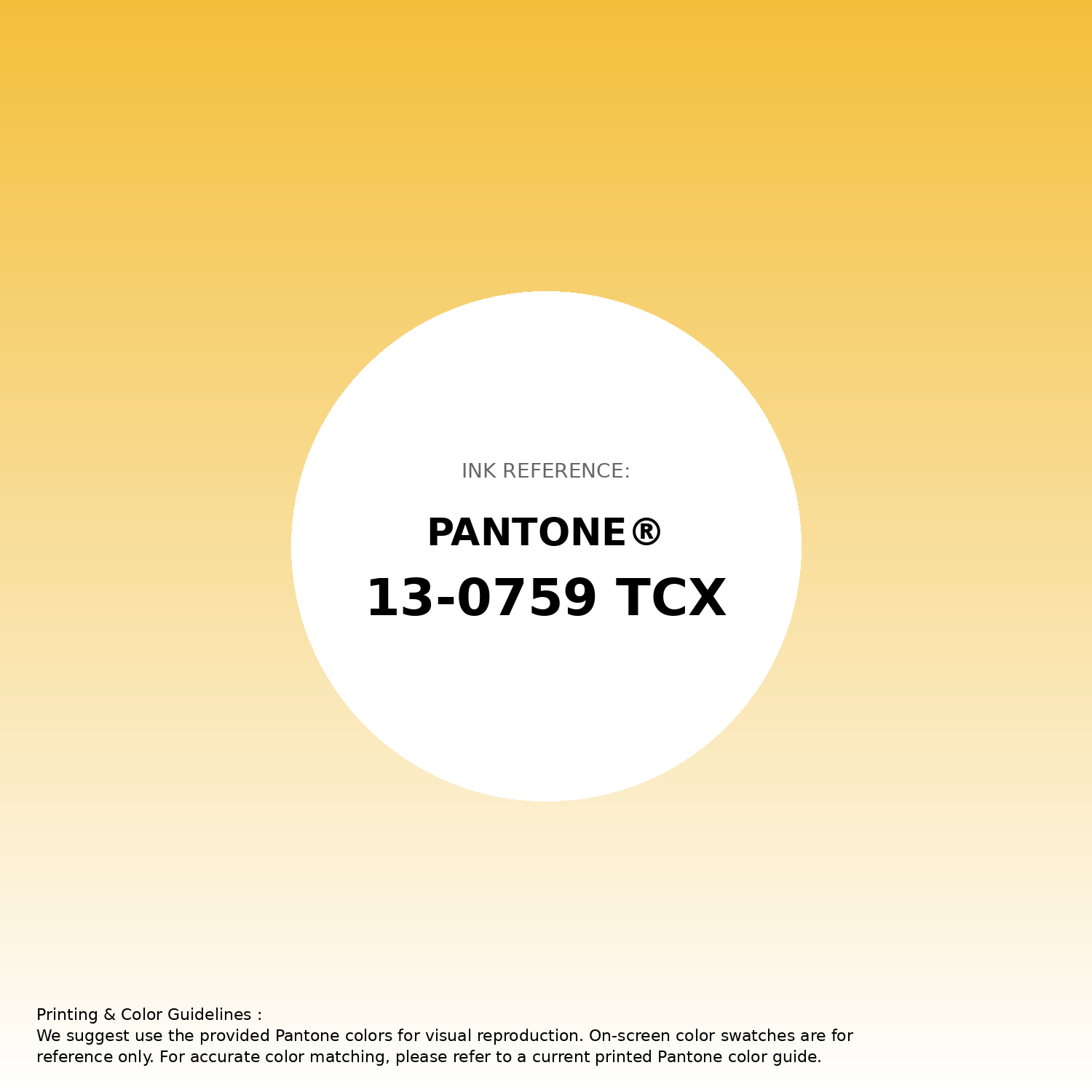Stunning gradient artwork featuring Pantone 13-0759 Tcx Solar Power Color | Hex color Code #f4bf3a. Beautiful color transitions perfect for modern designs and backgrounds. #gradient #colorart #design #f4bf3a