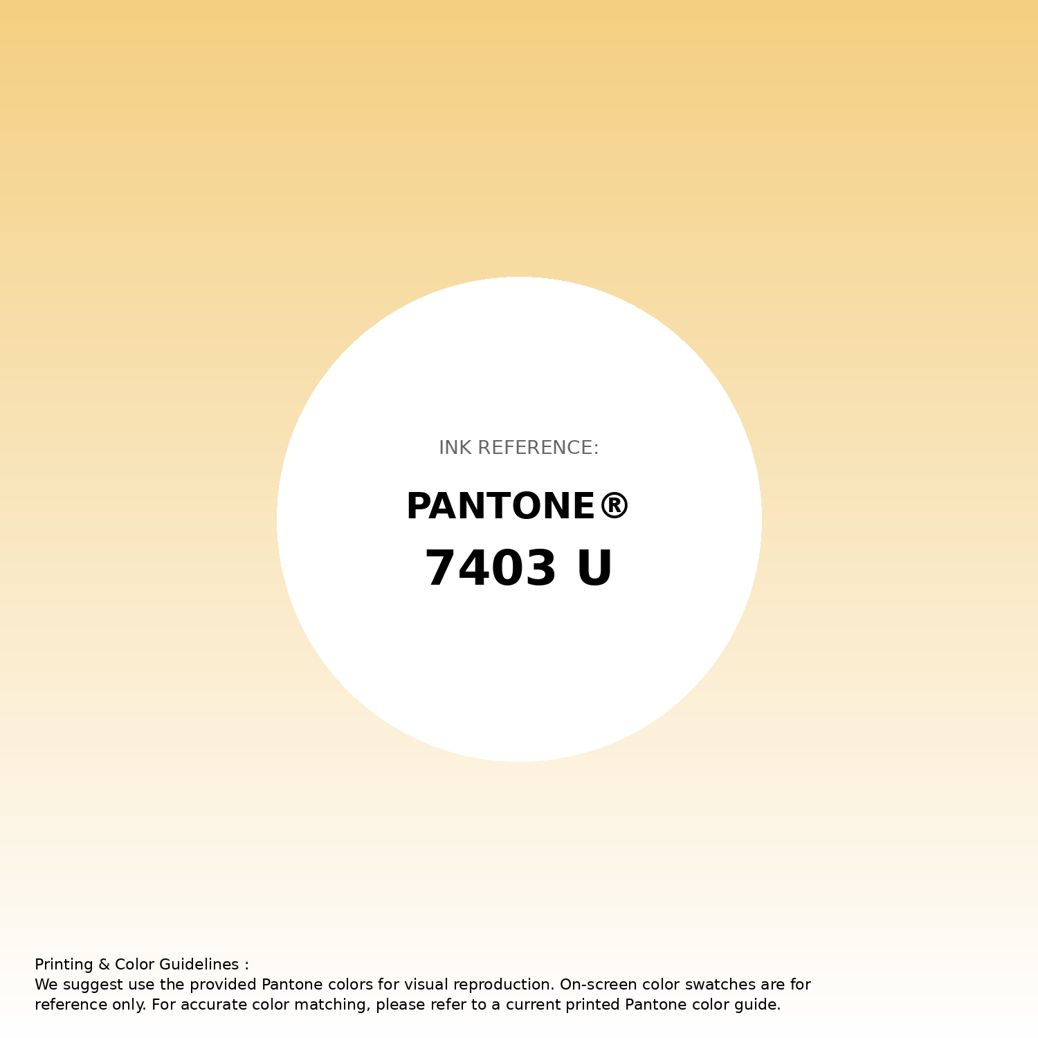 Stunning gradient artwork featuring Pantone 7403 U Color | Hex color Code #f4cf81. Beautiful color transitions perfect for modern designs and backgrounds. #gradient #colorart #design #f4cf81