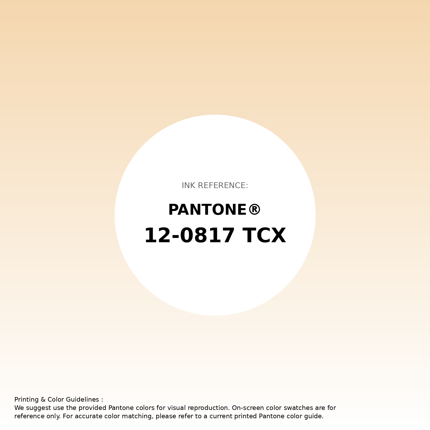 Stunning gradient artwork featuring Pantone 12-0817 Tcx Apricot Gelato Color | Hex color Code #f5d7af. Beautiful color transitions perfect for modern designs and backgrounds. #gradient #colorart #design #f5d7af
