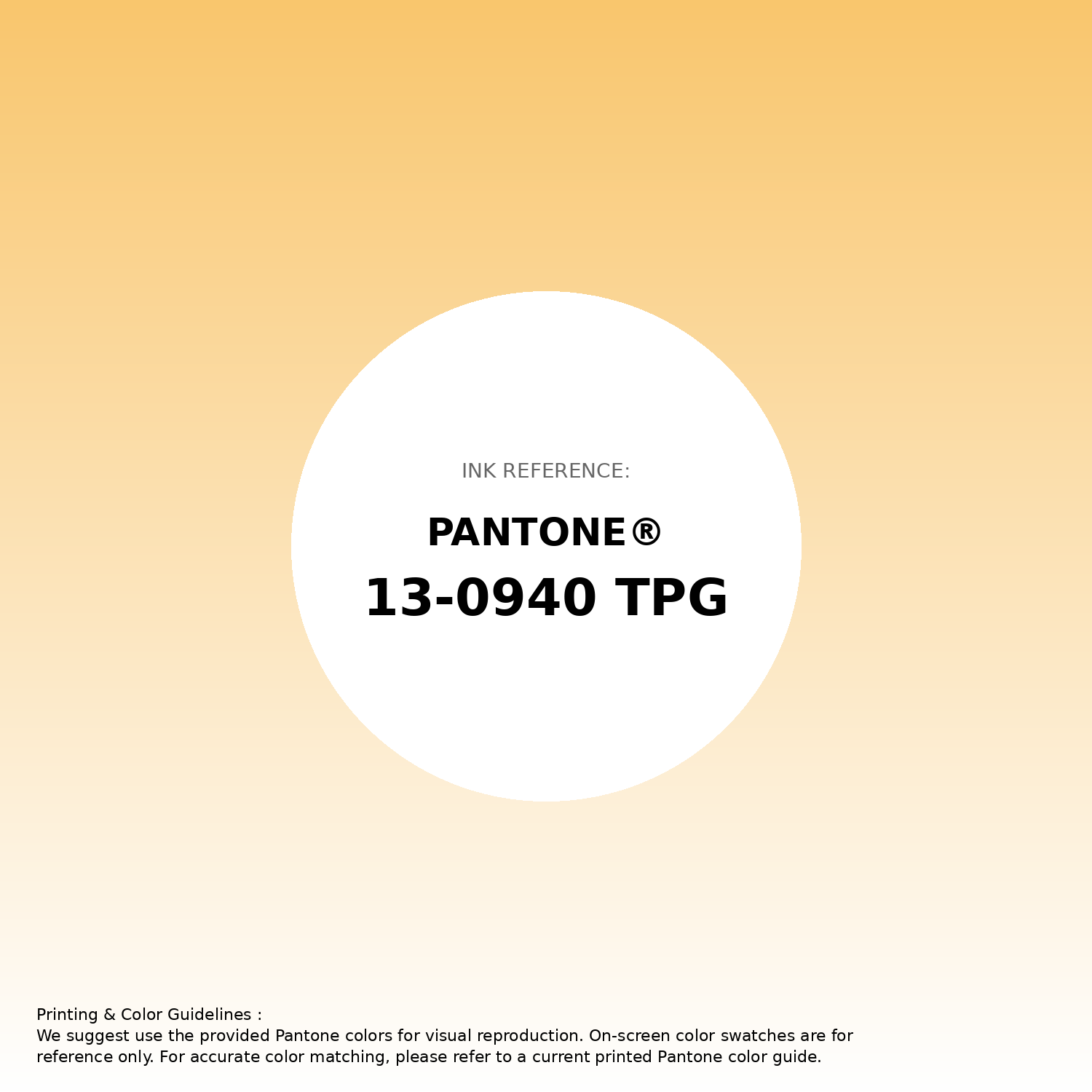 Stunning gradient artwork featuring Pantone 13-0940 Tpg Sunset Gold Color | Hex color Code #f9c66d. Beautiful color transitions perfect for modern designs and backgrounds. #gradient #colorart #design #f9c66d