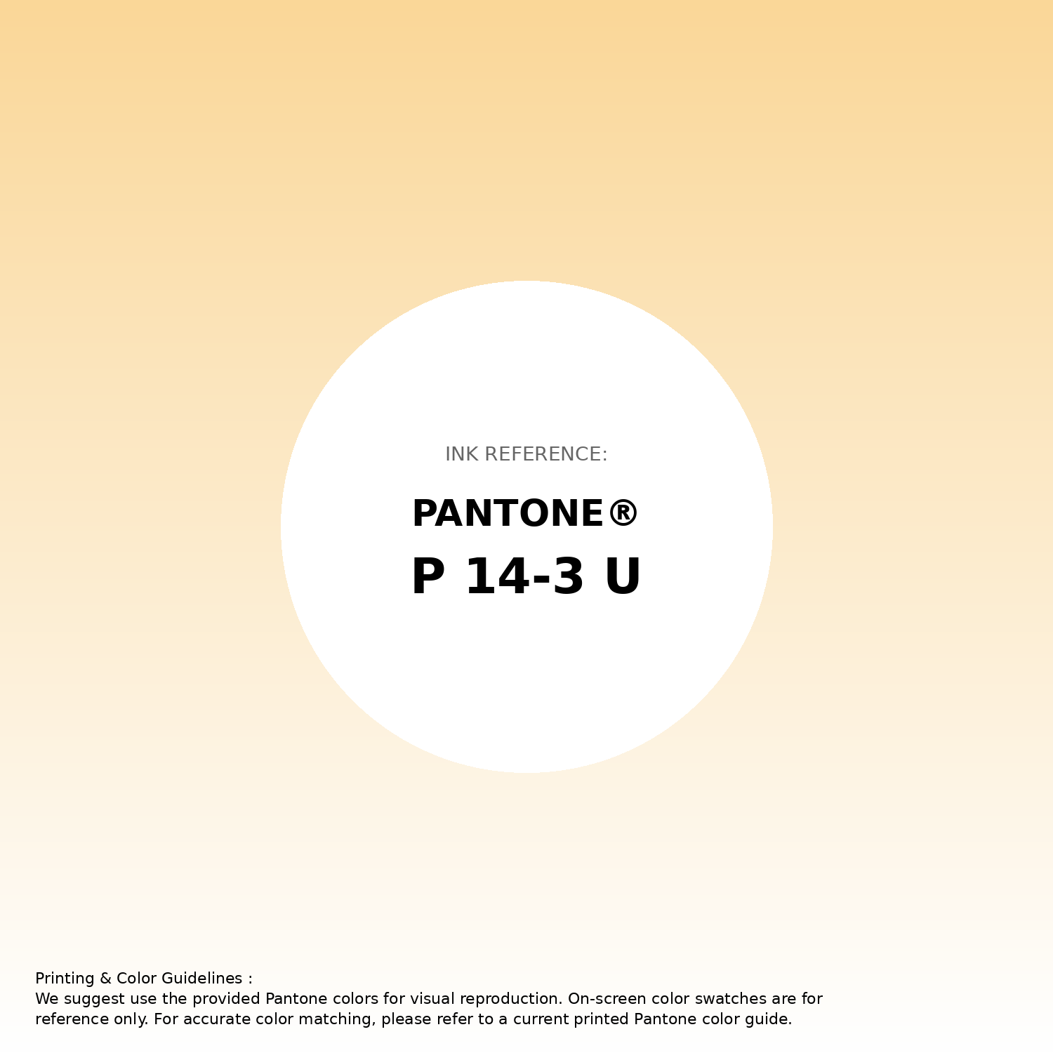 Stunning gradient artwork featuring Pantone P 14-3 U Color | Hex color Code #fad798. Beautiful color transitions perfect for modern designs and backgrounds. #gradient #colorart #design #fad798