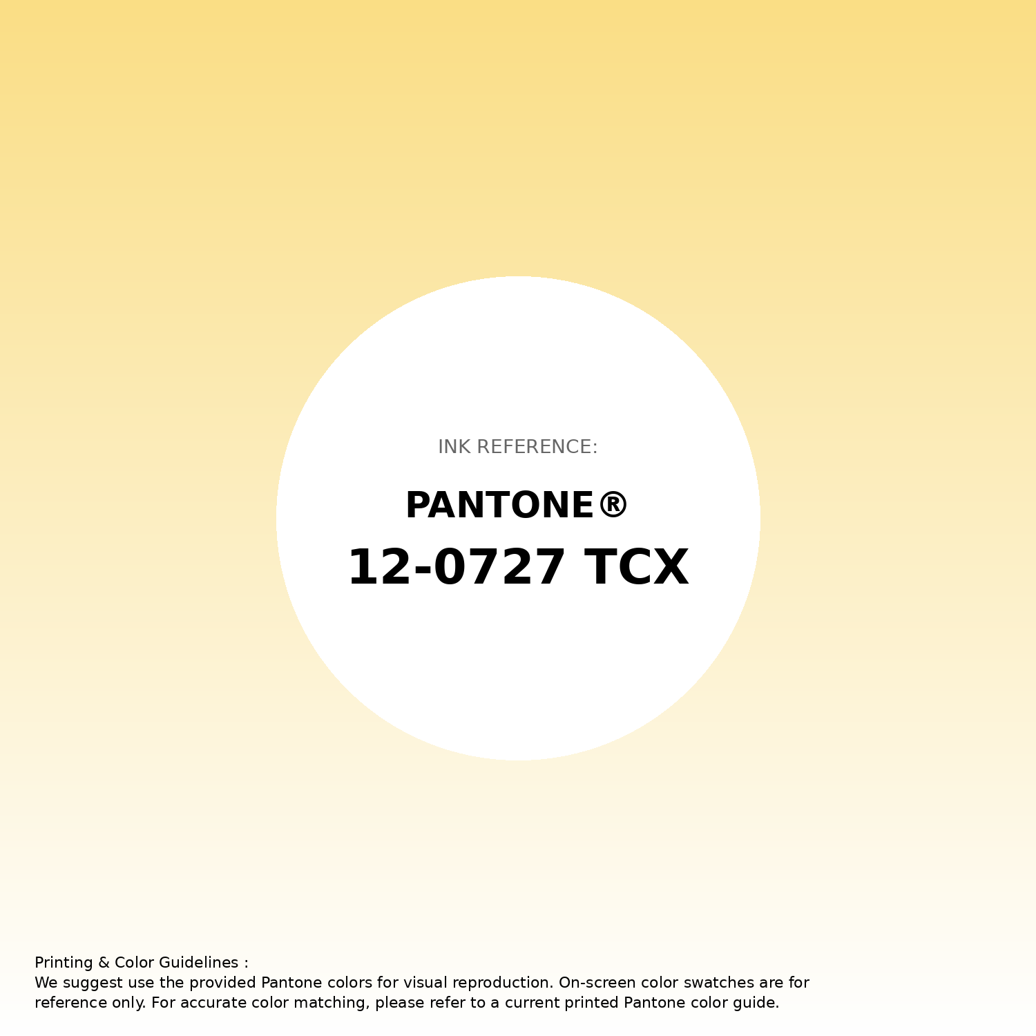 Stunning gradient artwork featuring Pantone 12-0727 Tcx Sunshine Color | Hex color Code #fade85. Beautiful color transitions perfect for modern designs and backgrounds. #gradient #colorart #design #fade85