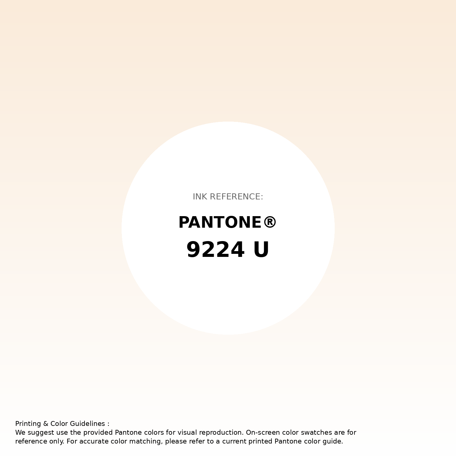 Stunning gradient artwork featuring Pantone 9224 U Color | Hex color Code #faebda. Beautiful color transitions perfect for modern designs and backgrounds. #gradient #colorart #design #faebda