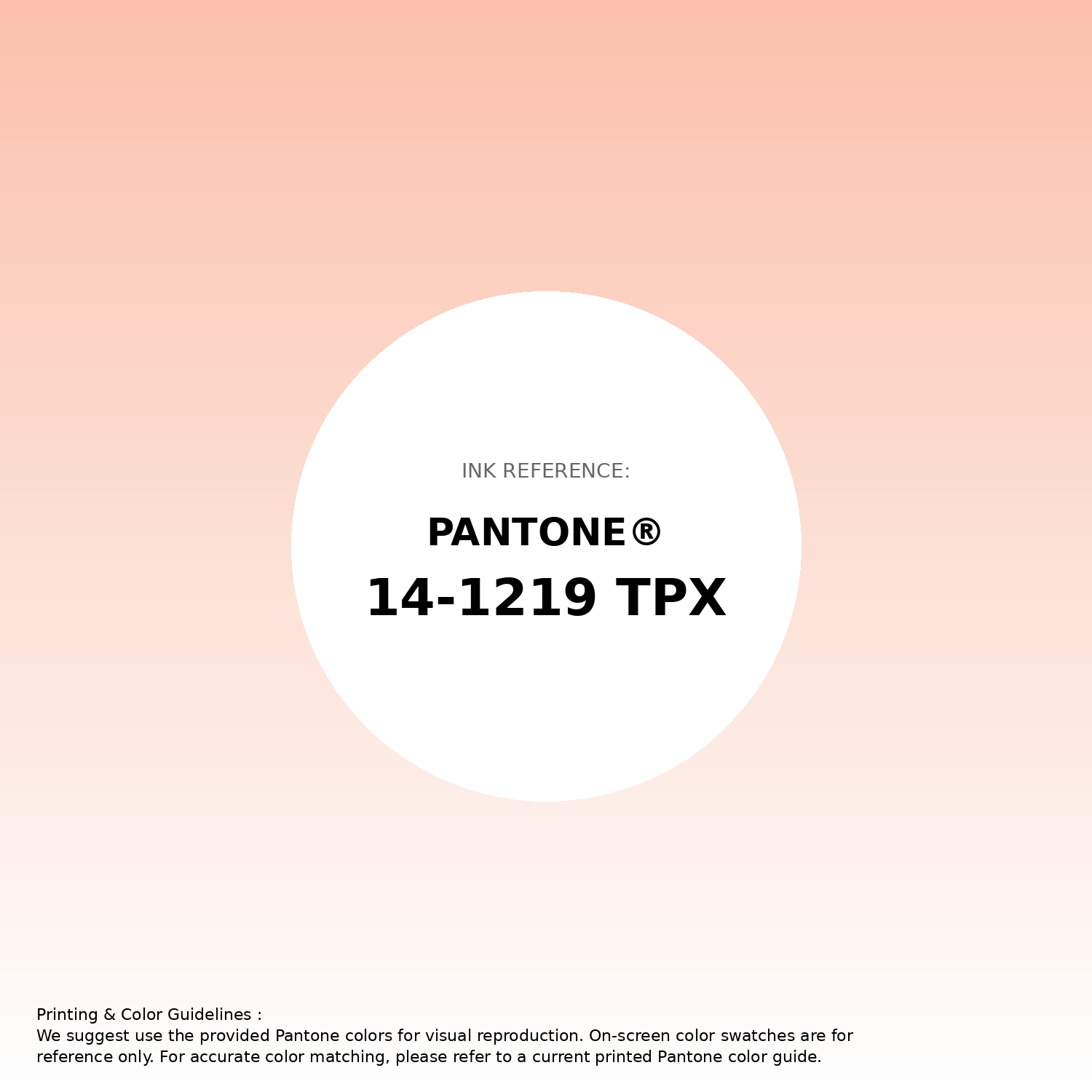 Stunning gradient artwork featuring Pantone 14-1219 Tpx Peach Parfait Color | Hex color Code #fbc1ac. Beautiful color transitions perfect for modern designs and backgrounds. #gradient #colorart #design #fbc1ac