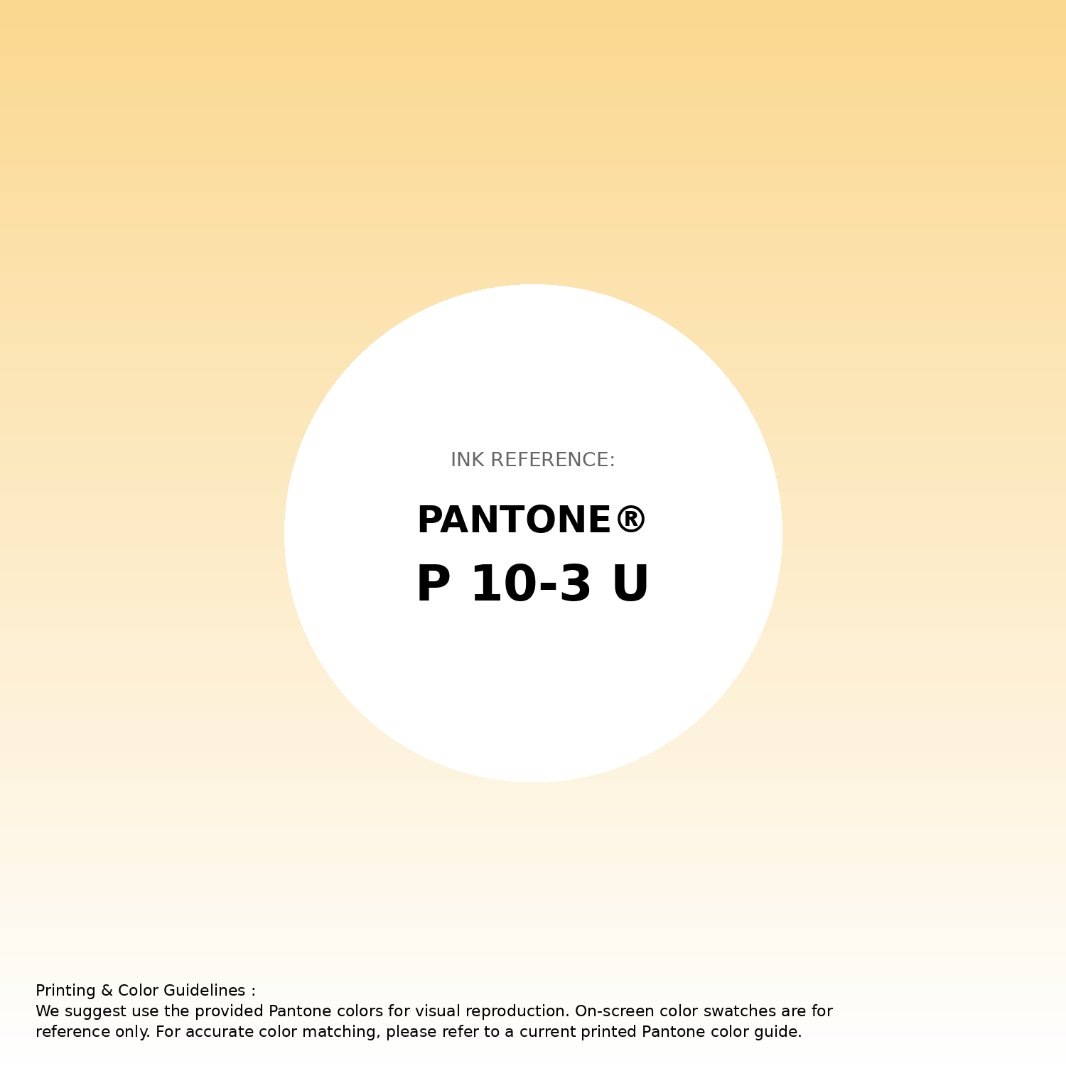 Stunning gradient artwork featuring Pantone P 10-3 U Color | Hex color Code #fbd88f. Beautiful color transitions perfect for modern designs and backgrounds. #gradient #colorart #design #fbd88f