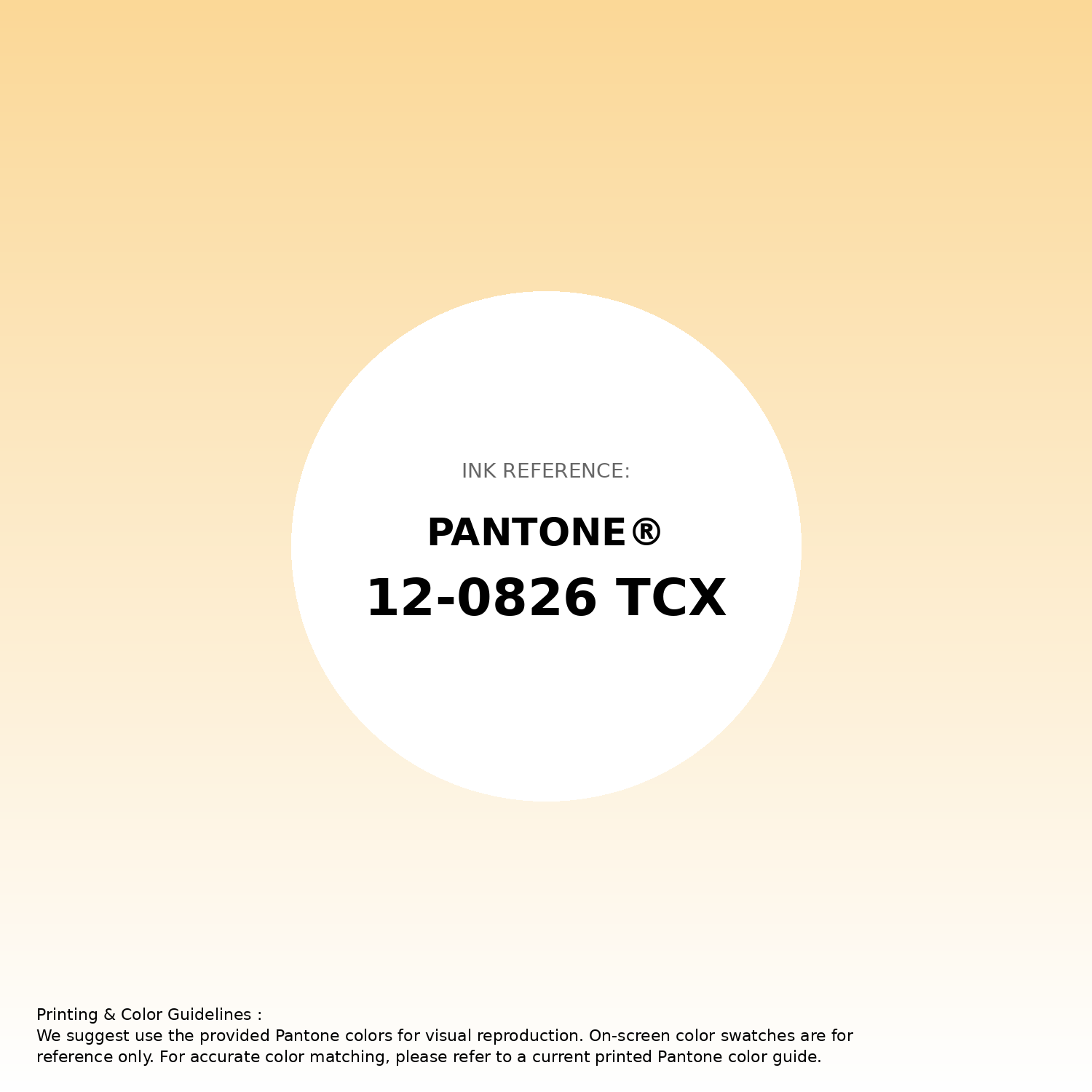 Golden Haze | Printing Match PANTONE 12-0826 TCX | Color conversion ...