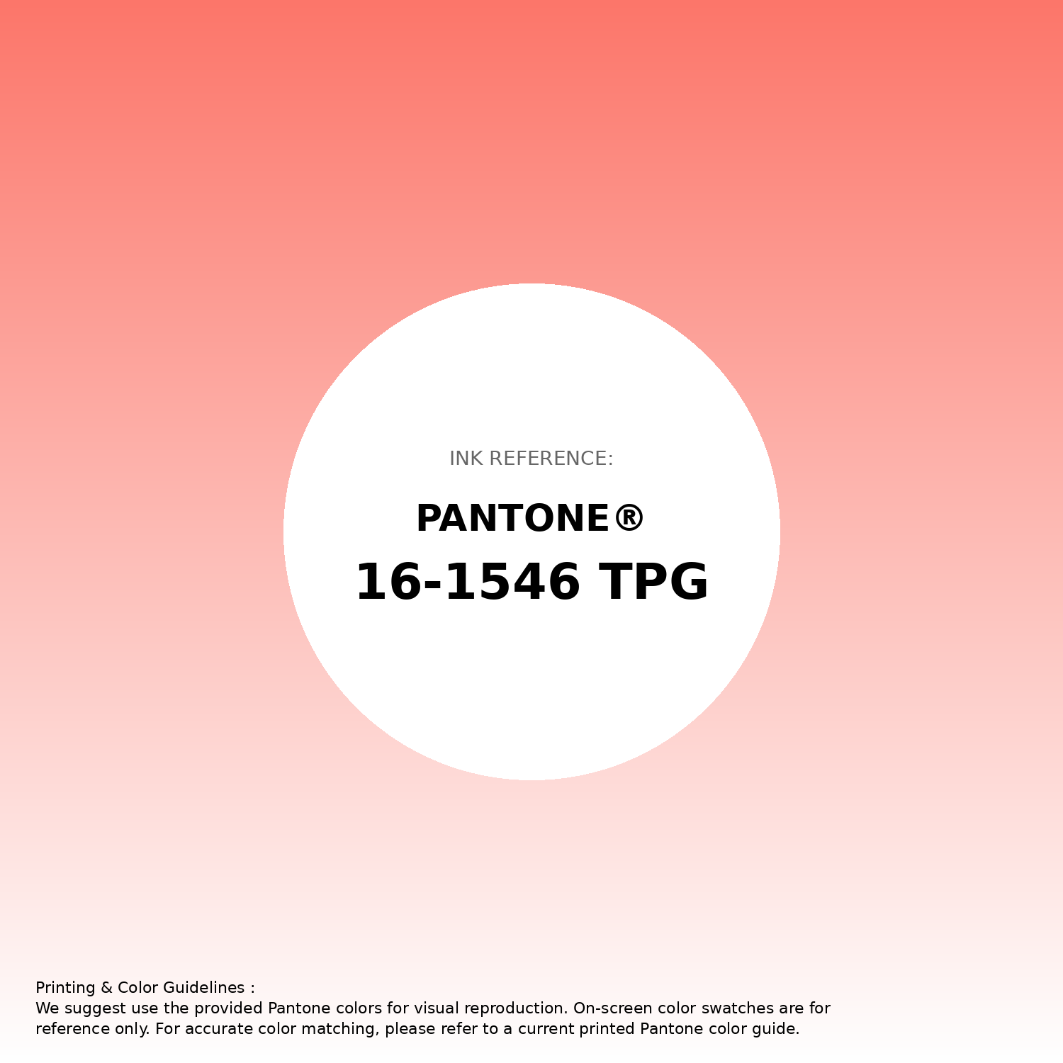 Hex Color #fc766a | Printing Match PANTONE 16-1546 TPG | Color