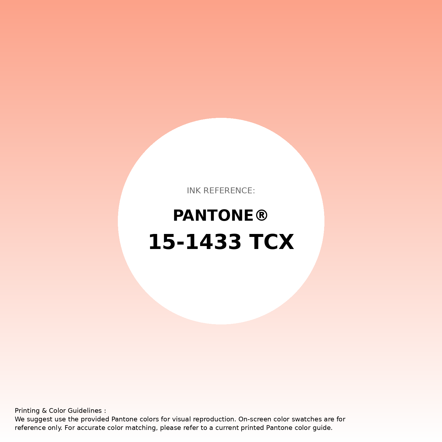 Stunning gradient artwork featuring Pantone 15-1433 Tcx Papaya Punch Color | Hex color Code #fca289. Beautiful color transitions perfect for modern designs and backgrounds. #gradient #colorart #design #fca289