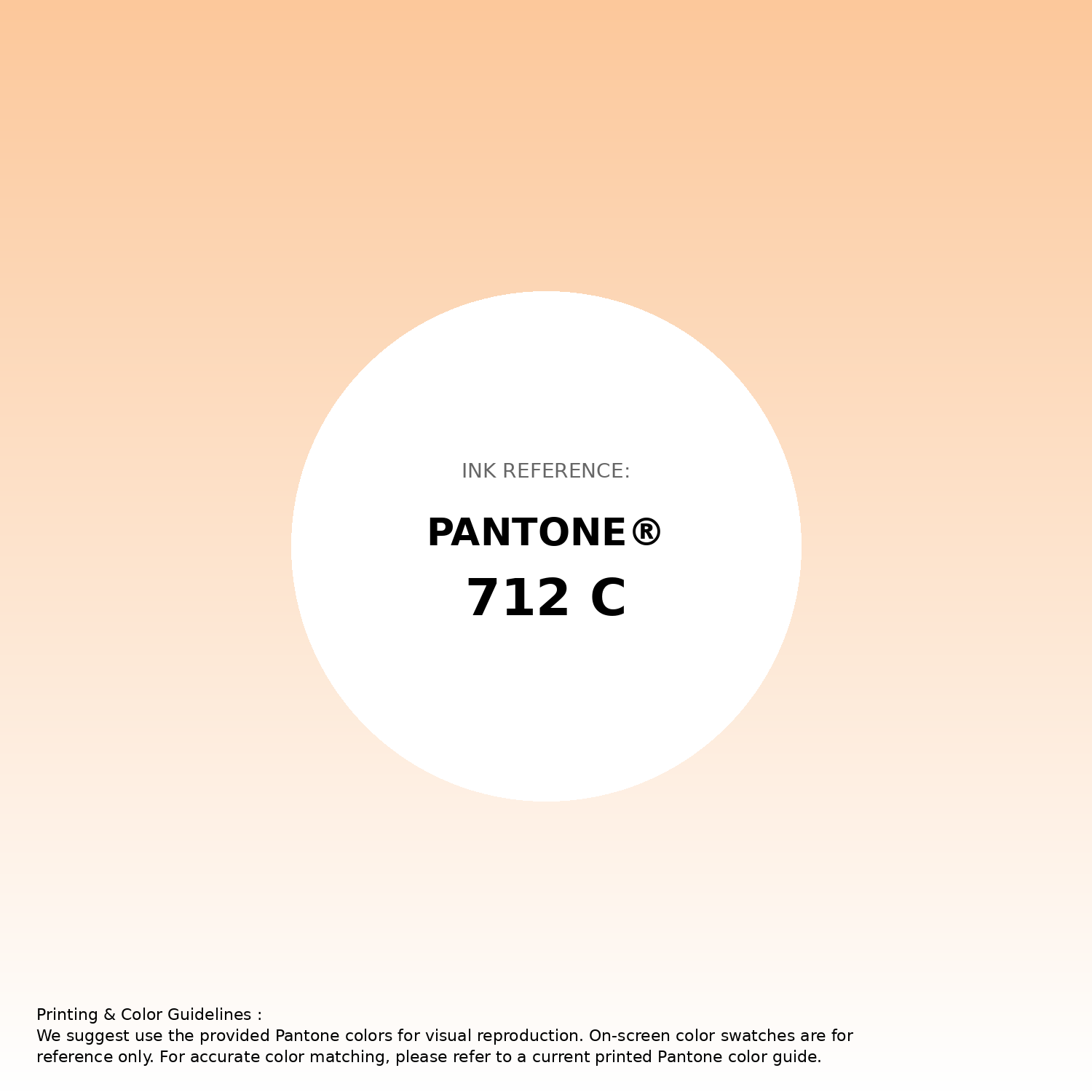 Hex Color #fcc89b | Printing Match PANTONE 712 C | Color