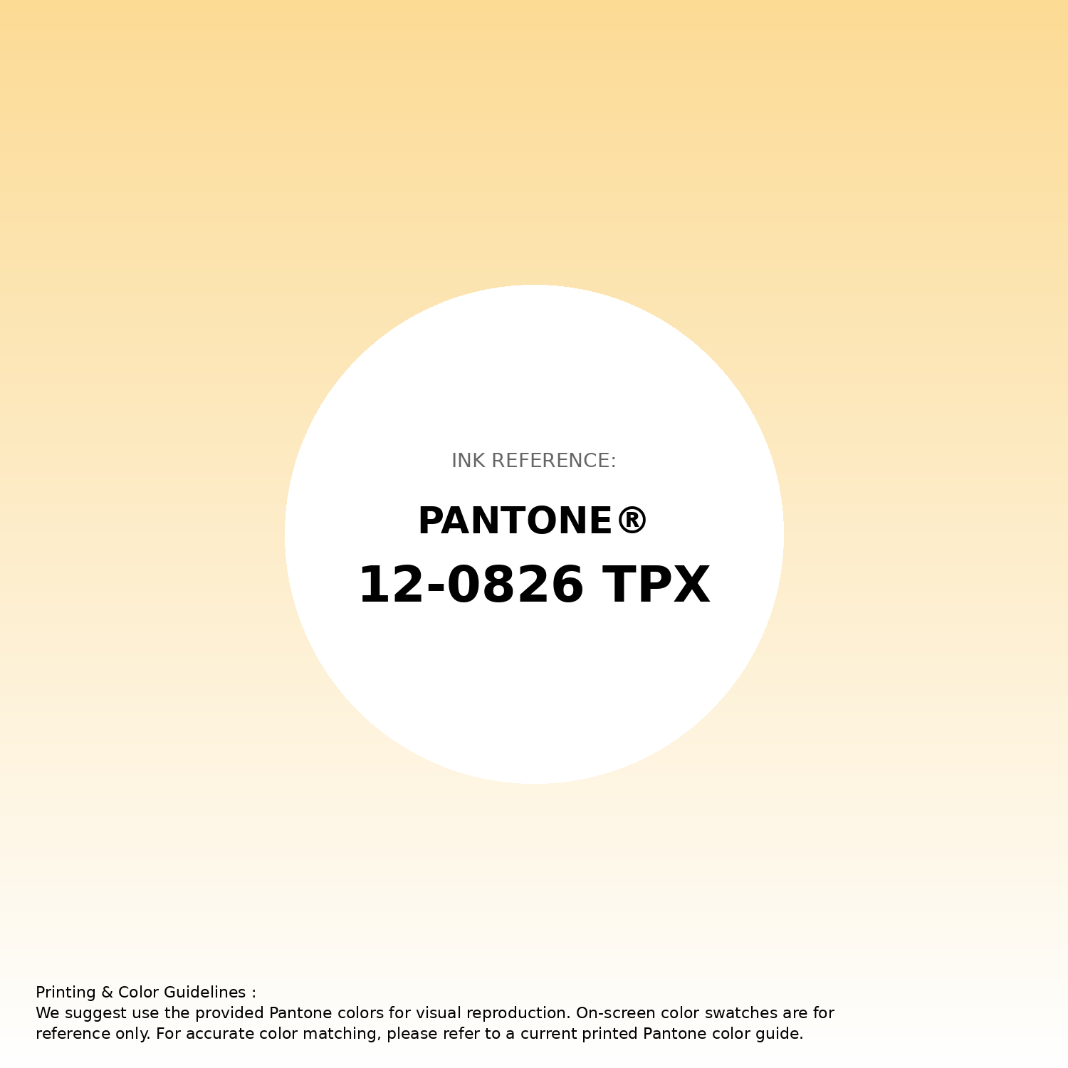 Stunning gradient artwork featuring Pantone 12-0826 Tpx Golden Haze Color | Hex color Code #fcdb95. Beautiful color transitions perfect for modern designs and backgrounds. #gradient #colorart #design #fcdb95