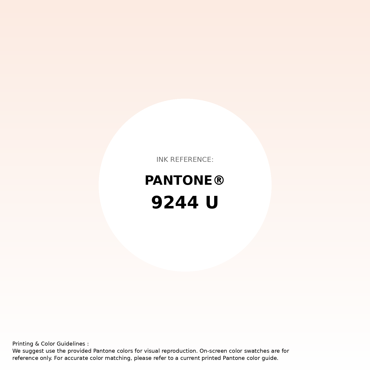 Stunning gradient artwork featuring Pantone 9244 U Color | Hex color Code #fcebe2. Beautiful color transitions perfect for modern designs and backgrounds. #gradient #colorart #design #fcebe2