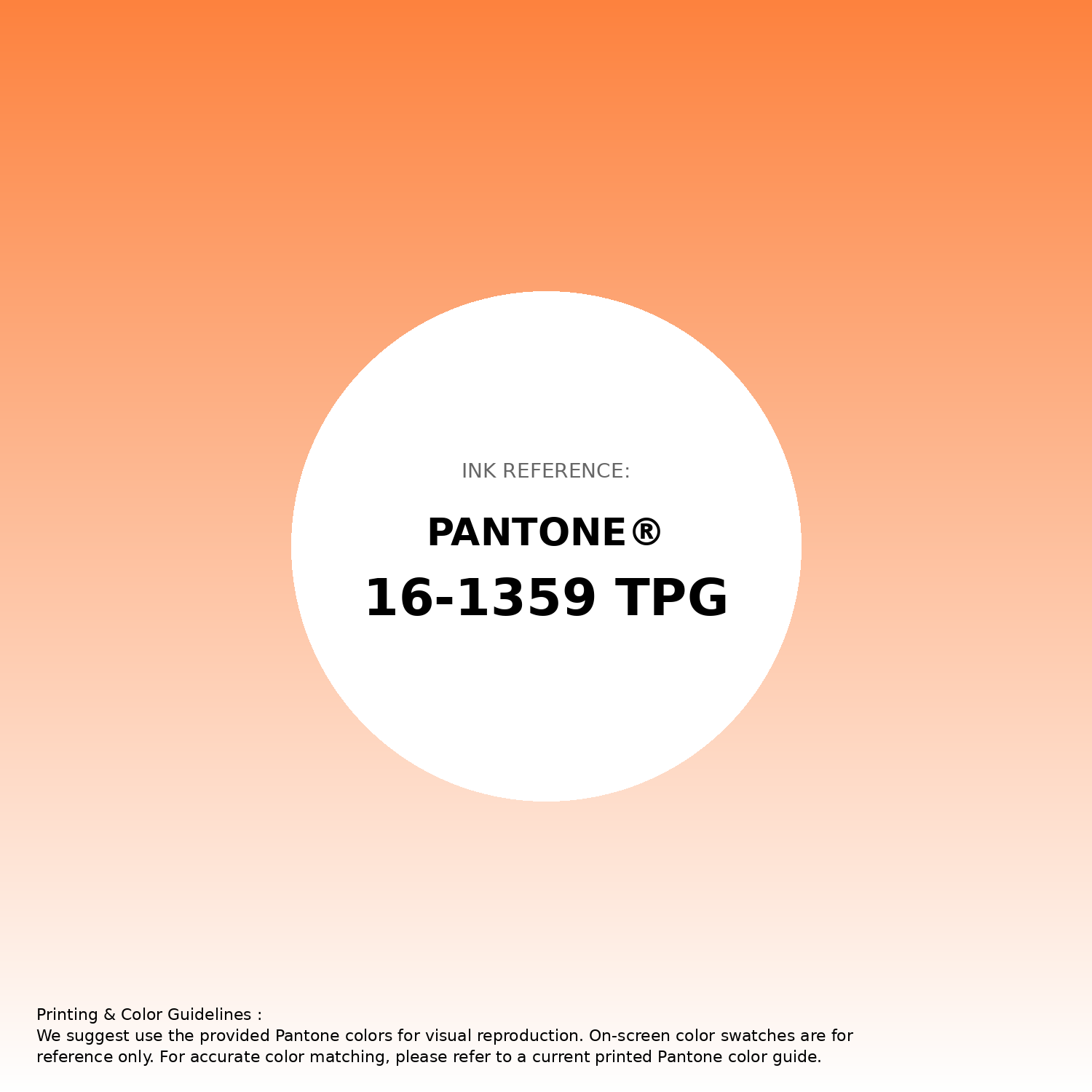 Stunning gradient artwork featuring Pantone 16-1359 Tpg Orange Peel Color | Hex color Code #fd823e. Beautiful color transitions perfect for modern designs and backgrounds. #gradient #colorart #design #fd823e