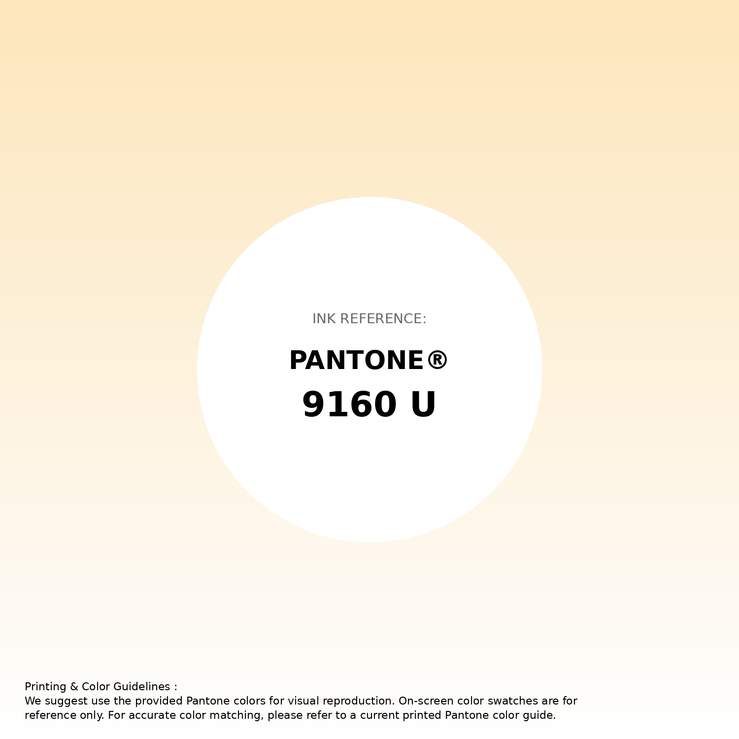 Stunning gradient artwork featuring Pantone 9160 U Color | Hex color Code #fde6bb. Beautiful color transitions perfect for modern designs and backgrounds. #gradient #colorart #design #fde6bb