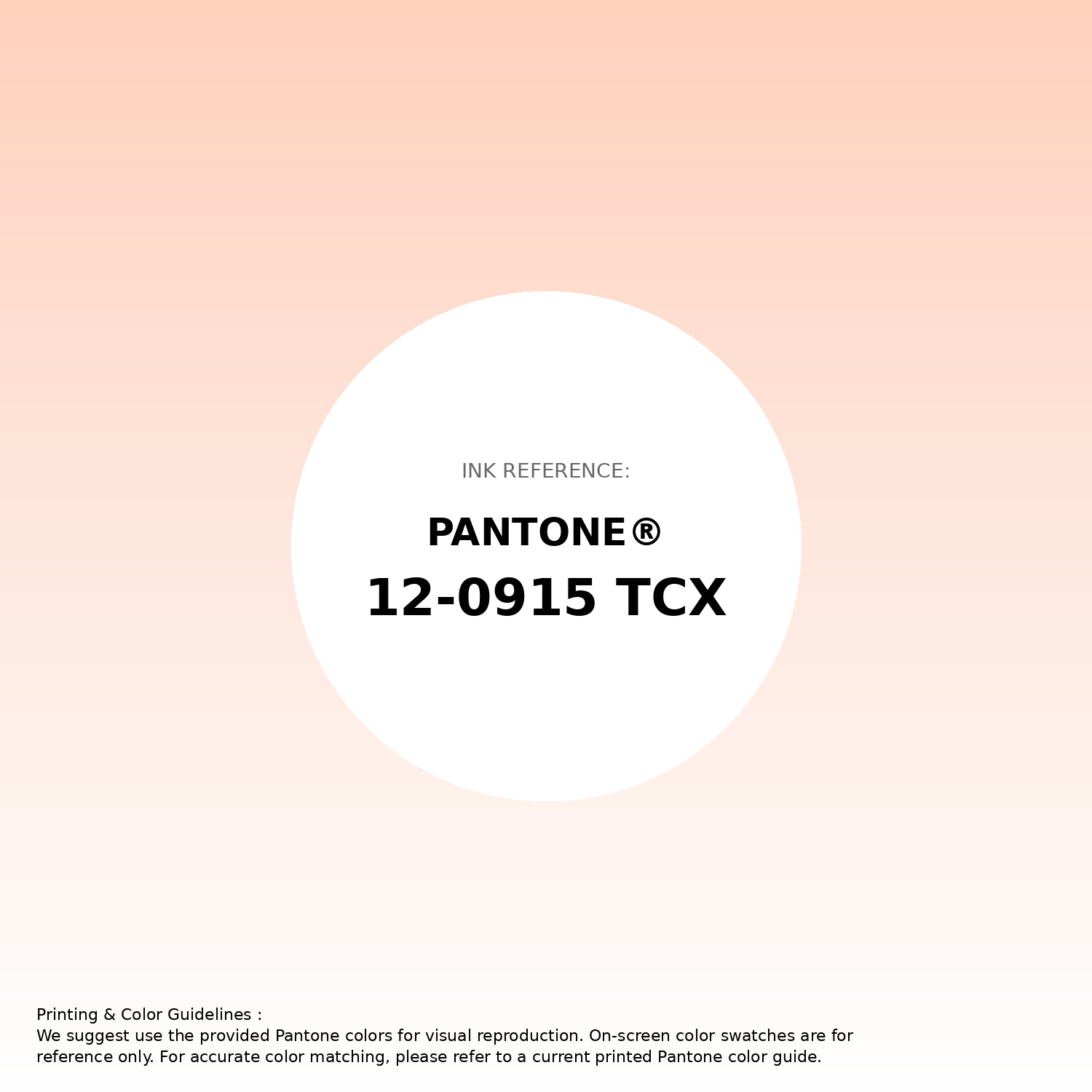 Stunning gradient artwork featuring Pantone 12-0915 Tcx Pale Peach Color | Hex color Code #fed1bd. Beautiful color transitions perfect for modern designs and backgrounds. #gradient #colorart #design #fed1bd