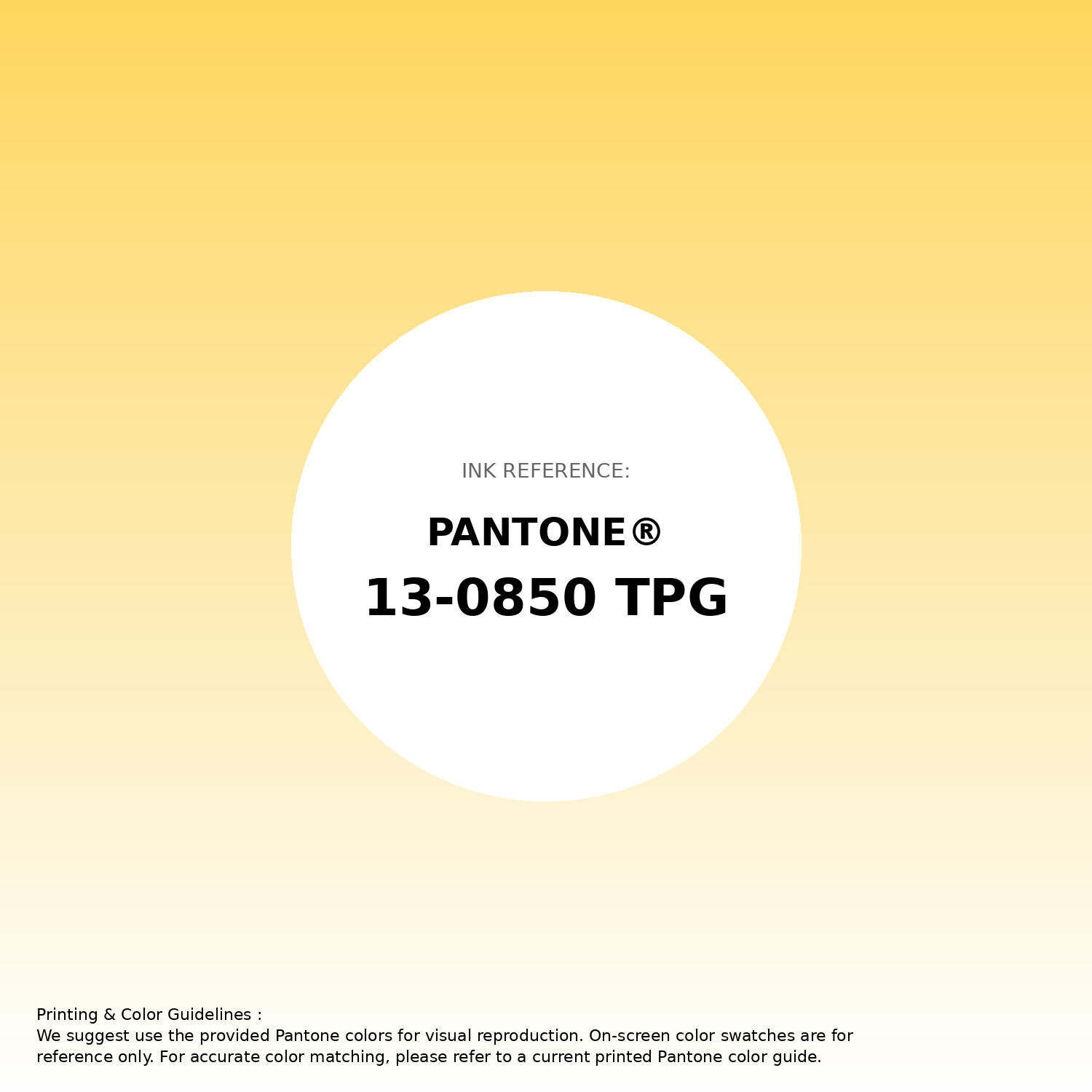 Stunning gradient artwork featuring Pantone 13-0850 Tpg Aspen Gold Color | Hex color Code #fed65e. Beautiful color transitions perfect for modern designs and backgrounds. #gradient #colorart #design #fed65e