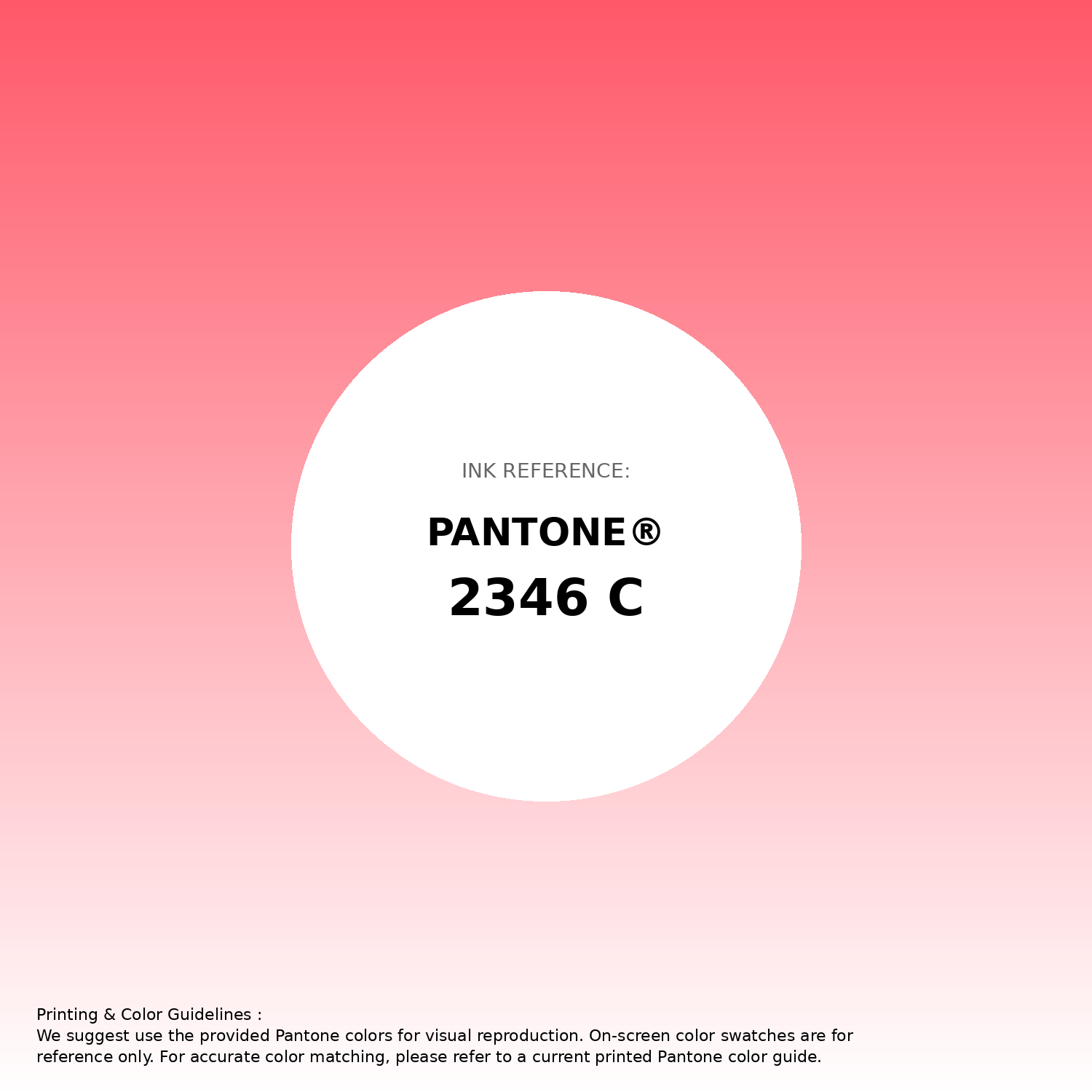 Stunning gradient artwork featuring Pantone 2346 C Color | Hex color Code #ff5869. Beautiful color transitions perfect for modern designs and backgrounds. #gradient #colorart #design #ff5869