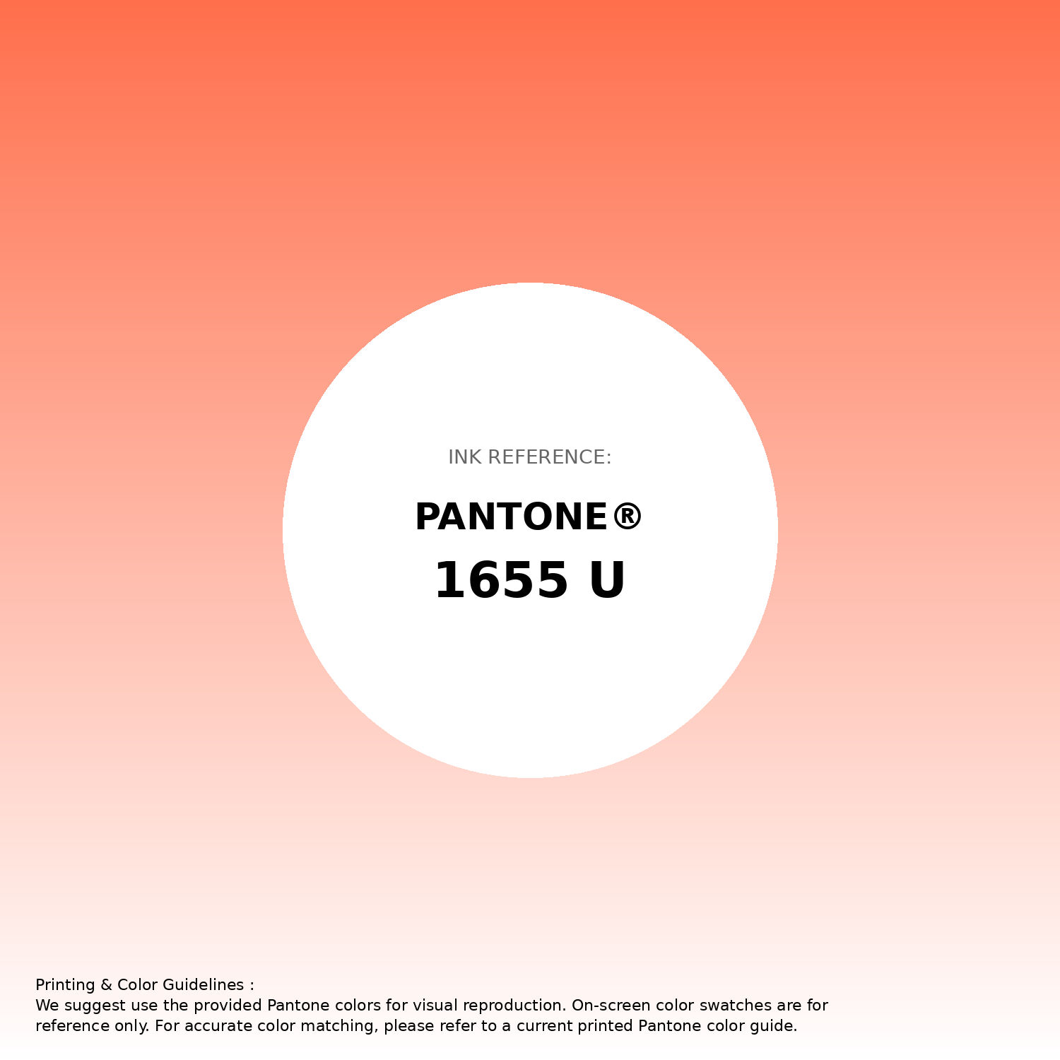 Stunning gradient artwork featuring Pantone 1655 U Color | Hex color Code #ff6f4c. Beautiful color transitions perfect for modern designs and backgrounds. #gradient #colorart #design #ff6f4c