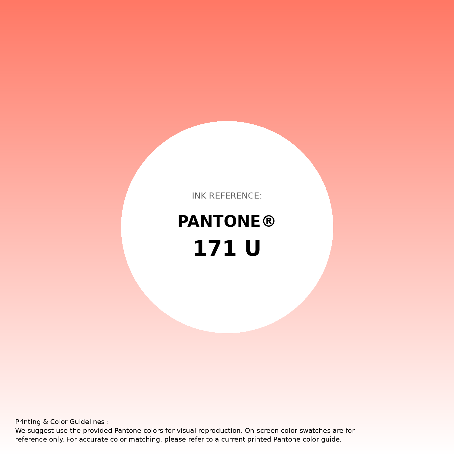 Stunning gradient artwork featuring Pantone 171 U Color | Hex color Code #ff7865. Beautiful color transitions perfect for modern designs and backgrounds. #gradient #colorart #design #ff7865