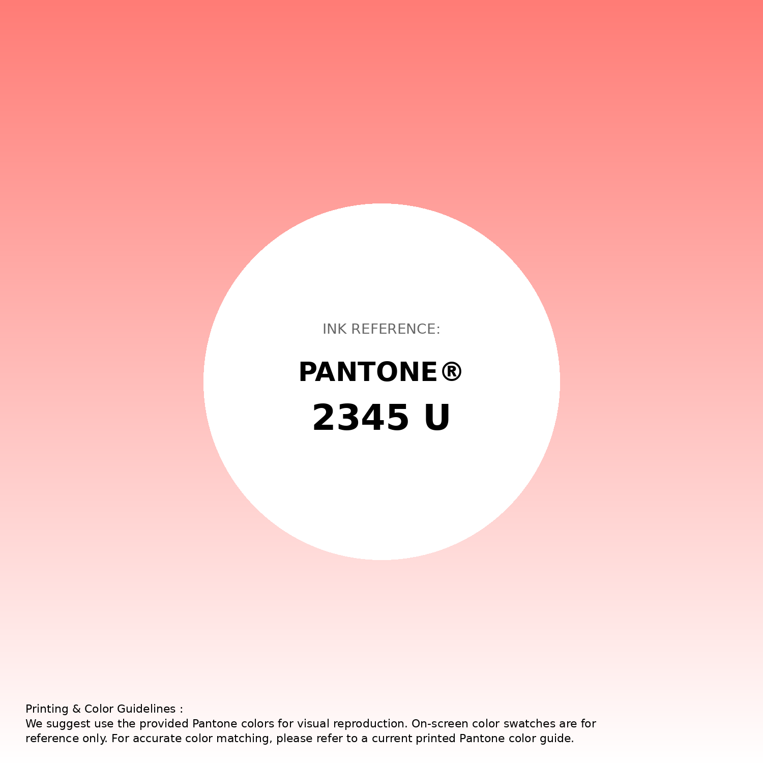 Stunning gradient artwork featuring Pantone 2345 U Color | Hex color Code #ff7c76. Beautiful color transitions perfect for modern designs and backgrounds. #gradient #colorart #design #ff7c76