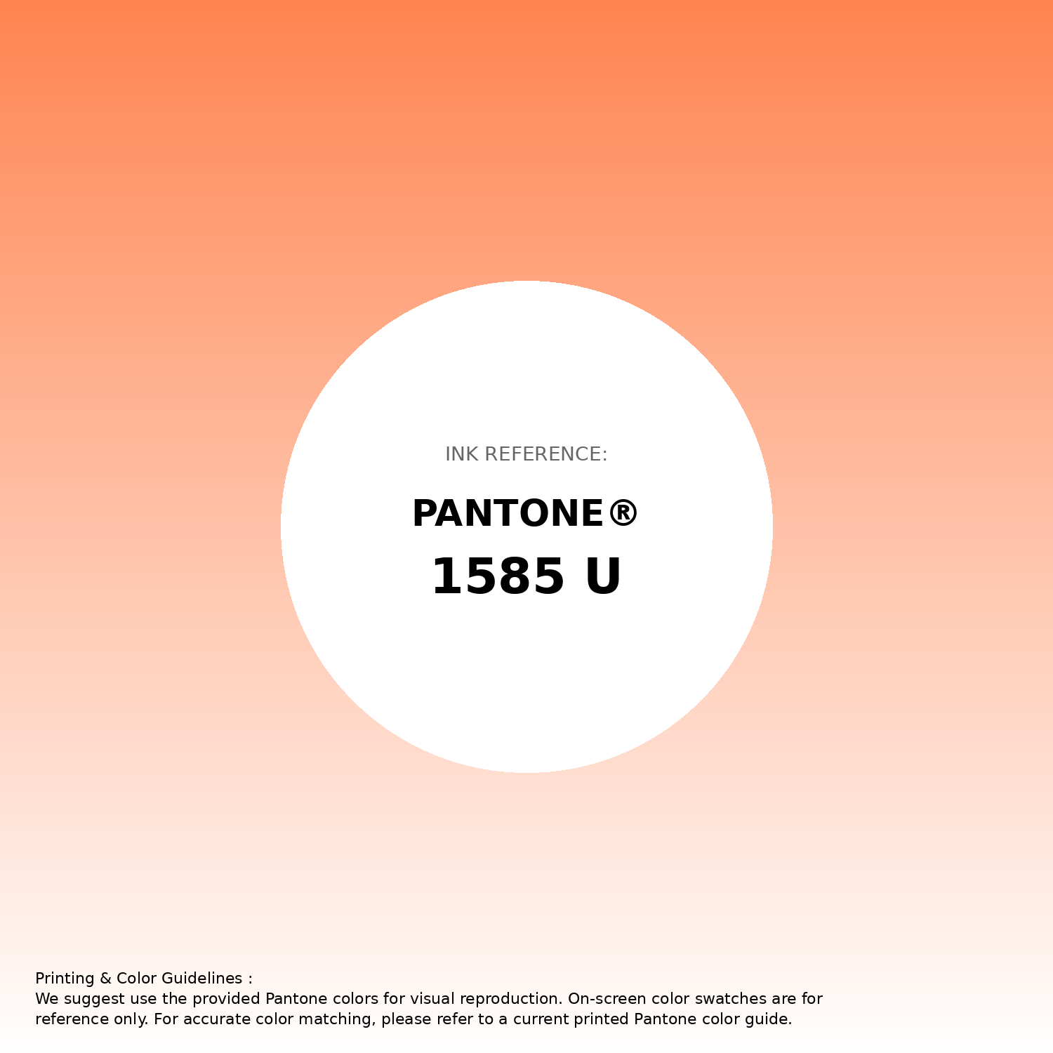 Stunning gradient artwork featuring Pantone 1585 U Color | Hex color Code #ff8450. Beautiful color transitions perfect for modern designs and backgrounds. #gradient #colorart #design #ff8450