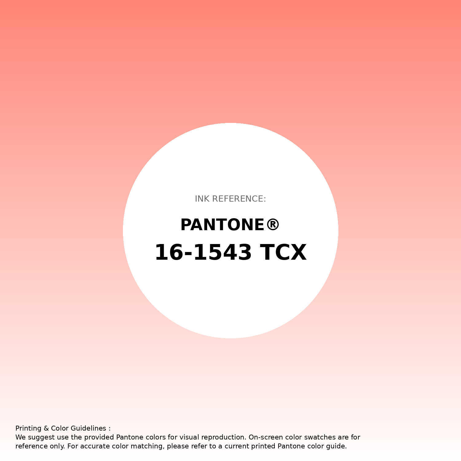 Hex Color #ff8576 | Printing Match PANTONE 16-1543 TCX | Color
