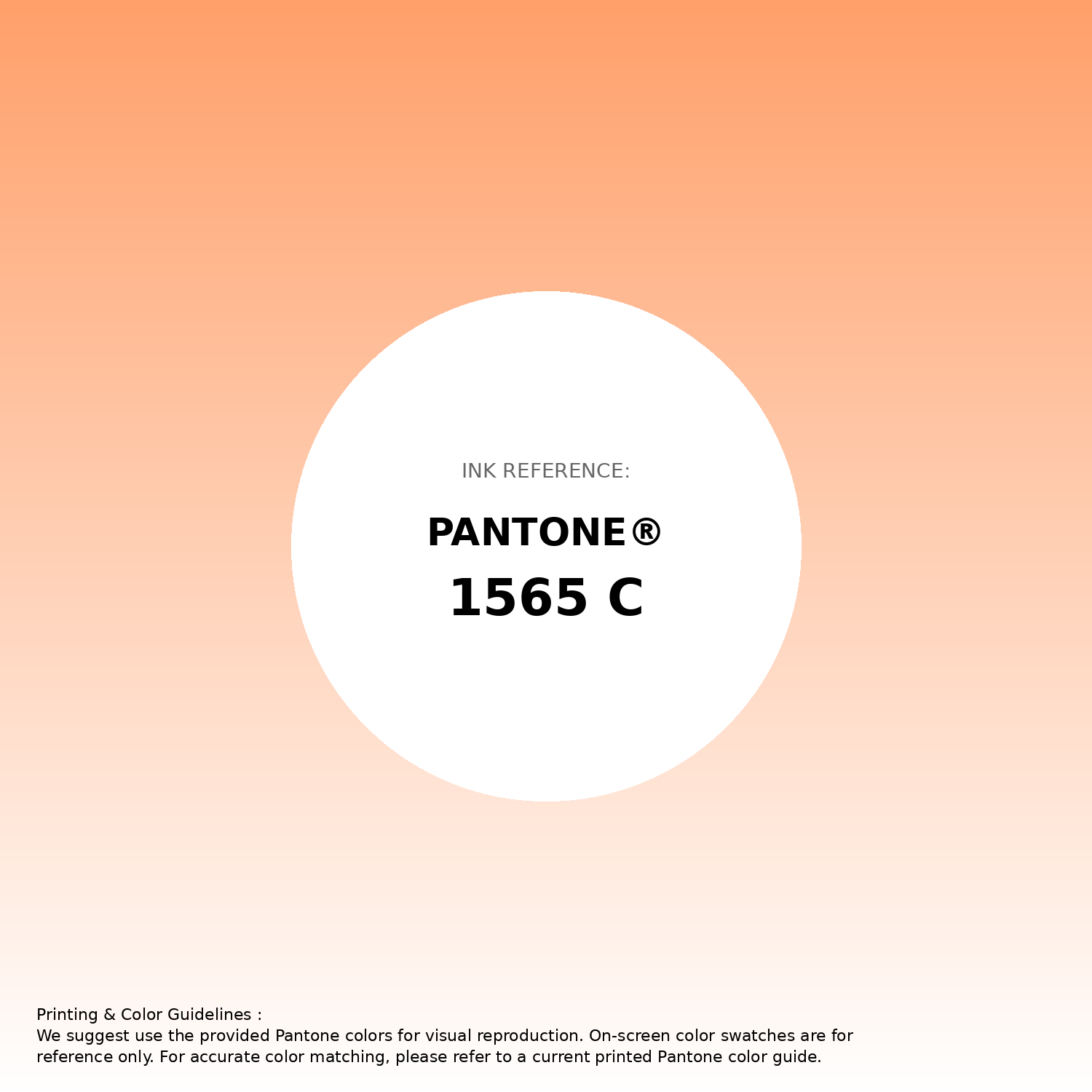 Stunning gradient artwork featuring Pantone 1565 C Color | Hex color Code #ffa06a. Beautiful color transitions perfect for modern designs and backgrounds. #gradient #colorart #design #ffa06a