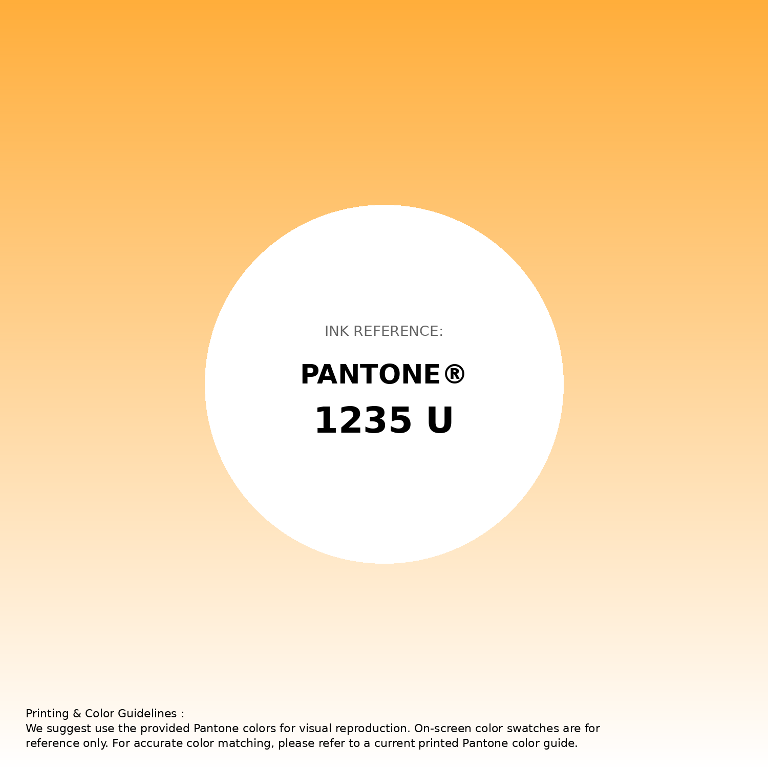 Stunning gradient artwork featuring Pantone 1235 U Color | Hex color Code #ffae3b. Beautiful color transitions perfect for modern designs and backgrounds. #gradient #colorart #design #ffae3b