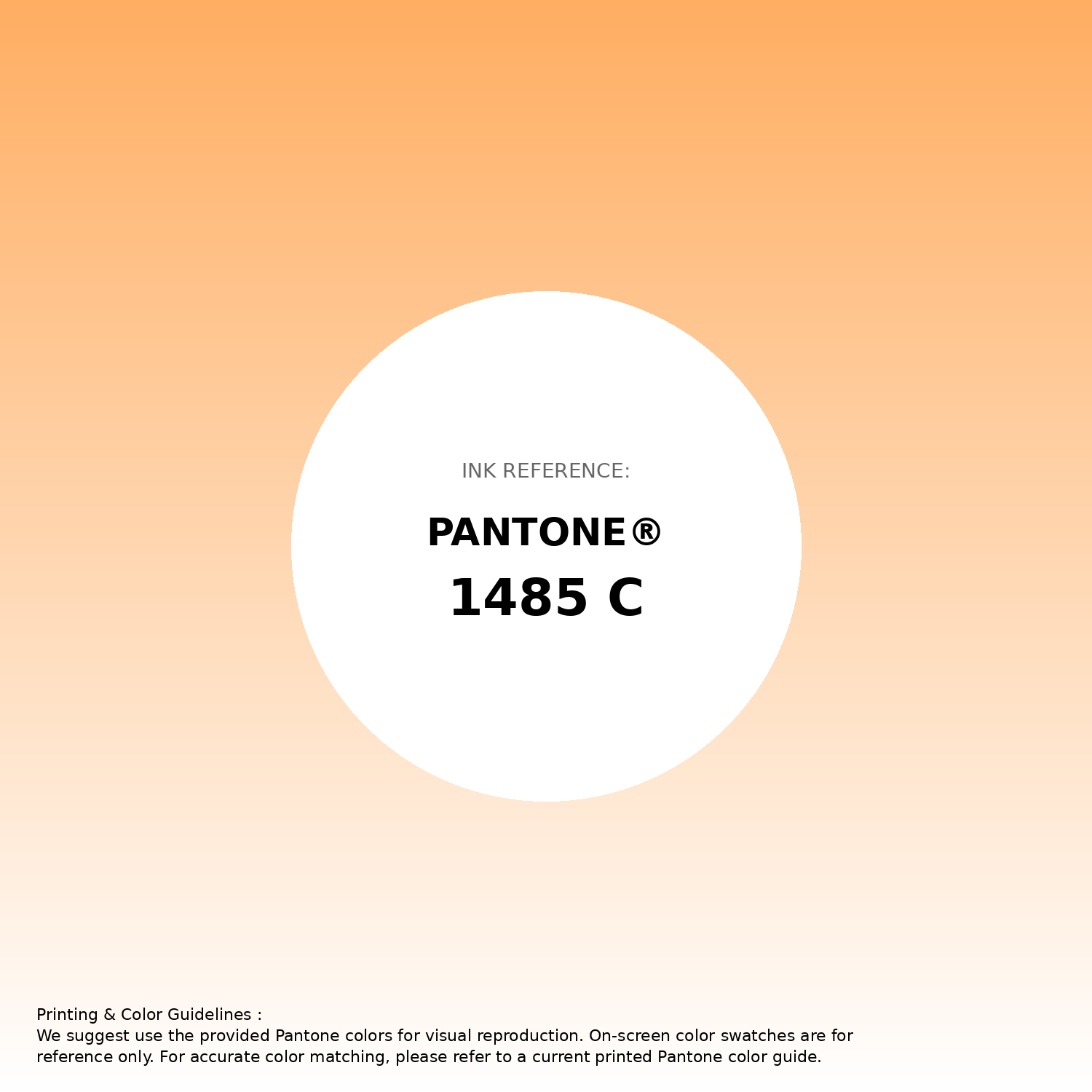 Stunning gradient artwork featuring Pantone 1485 C Color | Hex color Code #ffae62. Beautiful color transitions perfect for modern designs and backgrounds. #gradient #colorart #design #ffae62