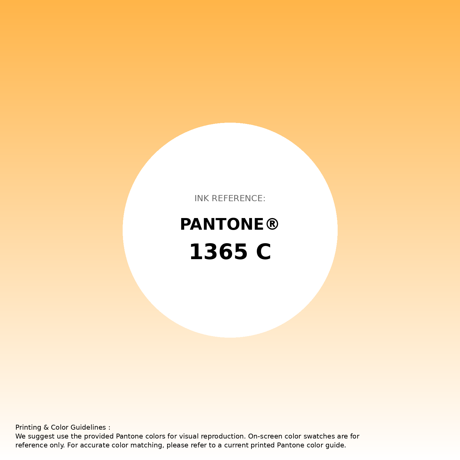 Stunning gradient artwork featuring Pantone 1365 C Color | Hex color Code #ffb549. Beautiful color transitions perfect for modern designs and backgrounds. #gradient #colorart #design #ffb549