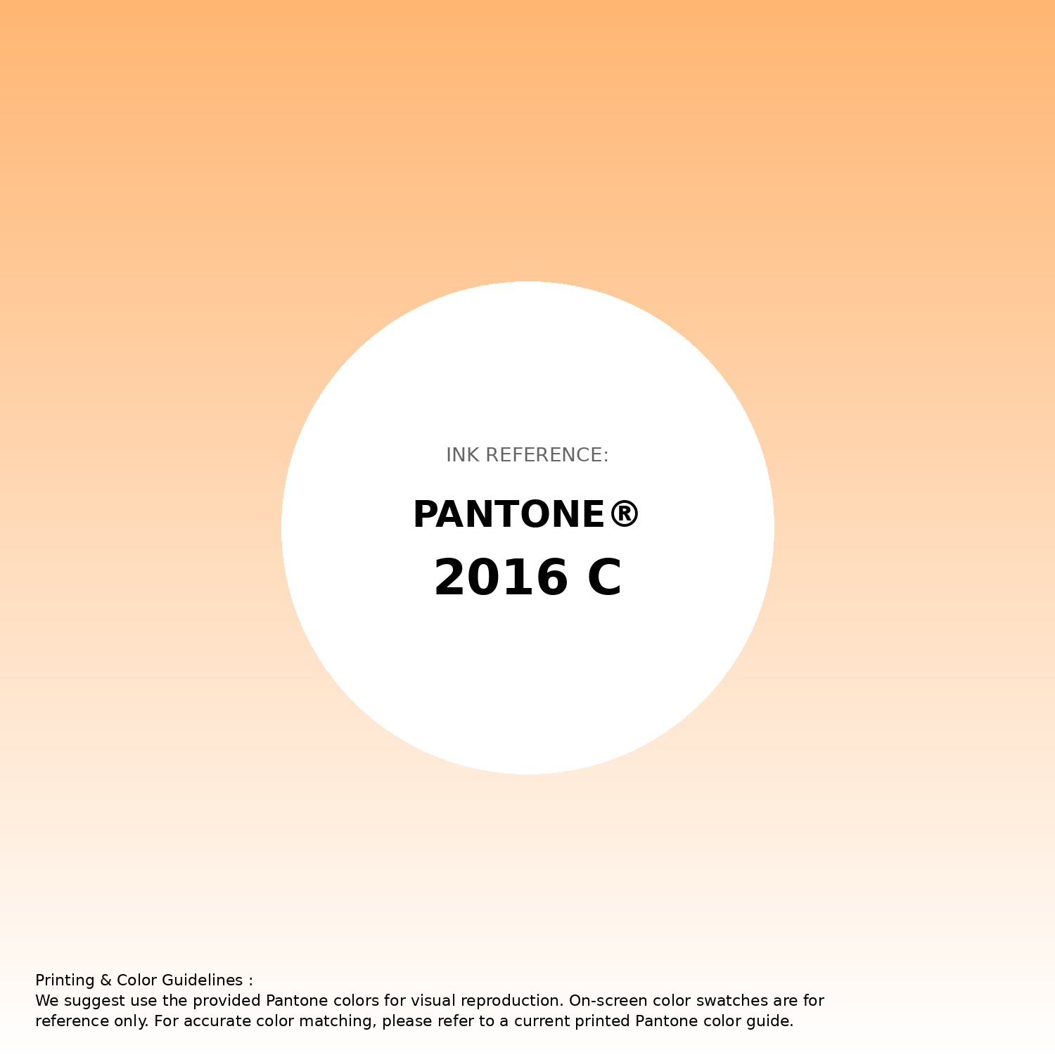 Stunning gradient artwork featuring Pantone 2016 C Color | Hex color Code #ffb673. Beautiful color transitions perfect for modern designs and backgrounds. #gradient #colorart #design #ffb673