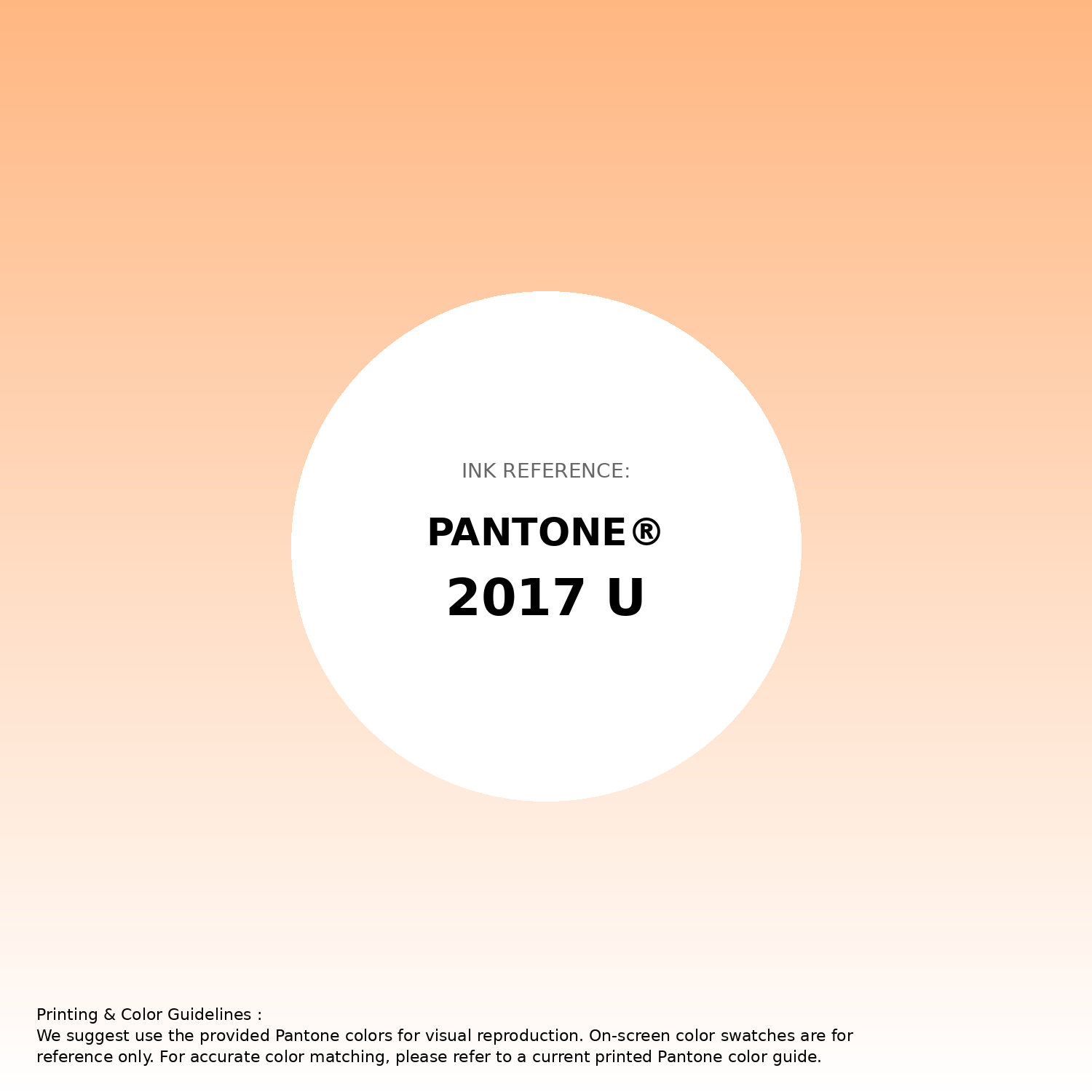 Hex Color #FFB782 — Pantone 2017 U Match, RGB, CMYK | iColorPalette