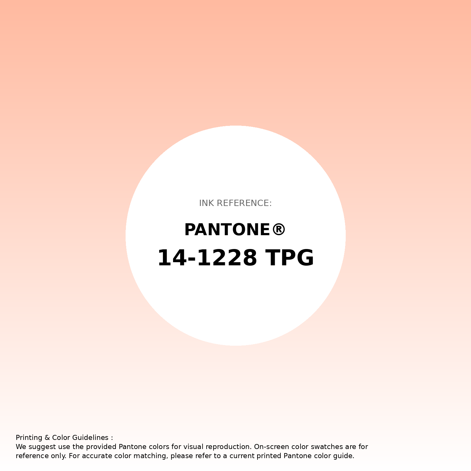 Stunning gradient artwork featuring Pantone 14-1228 Tpg Peach Nectar Color | Hex color Code #ffbaa0. Beautiful color transitions perfect for modern designs and backgrounds. #gradient #colorart #design #ffbaa0