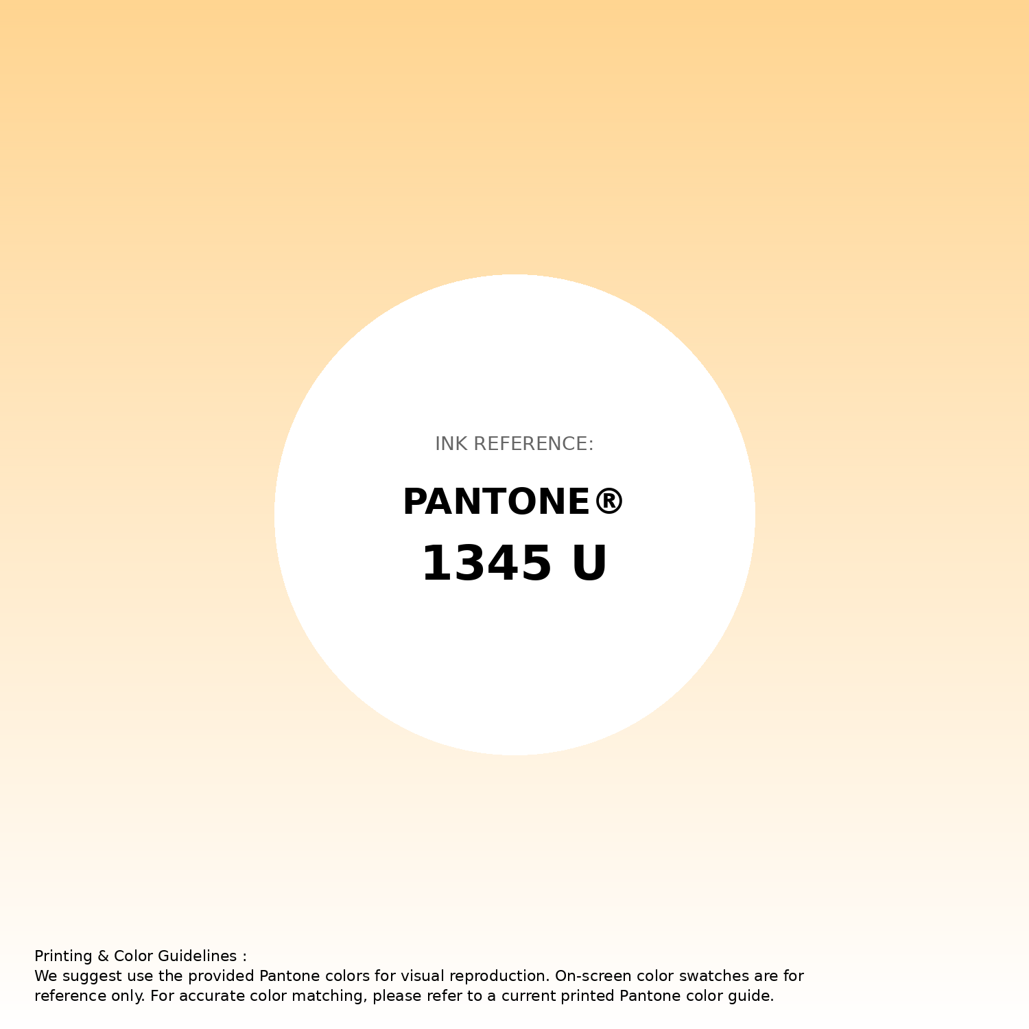 Stunning gradient artwork featuring Pantone 1345 U Color | Hex color Code #ffd591. Beautiful color transitions perfect for modern designs and backgrounds. #gradient #colorart #design #ffd591