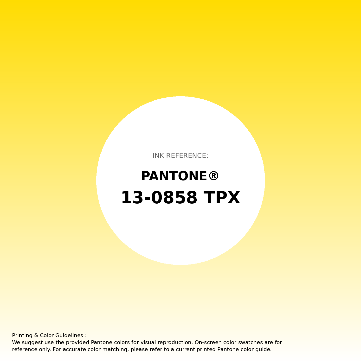 Stunning gradient artwork featuring Pantone 13-0858 Tpx Vibrant Yellow Color | Hex color Code #ffdc01. Beautiful color transitions perfect for modern designs and backgrounds. #gradient #colorart #design #ffdc01
