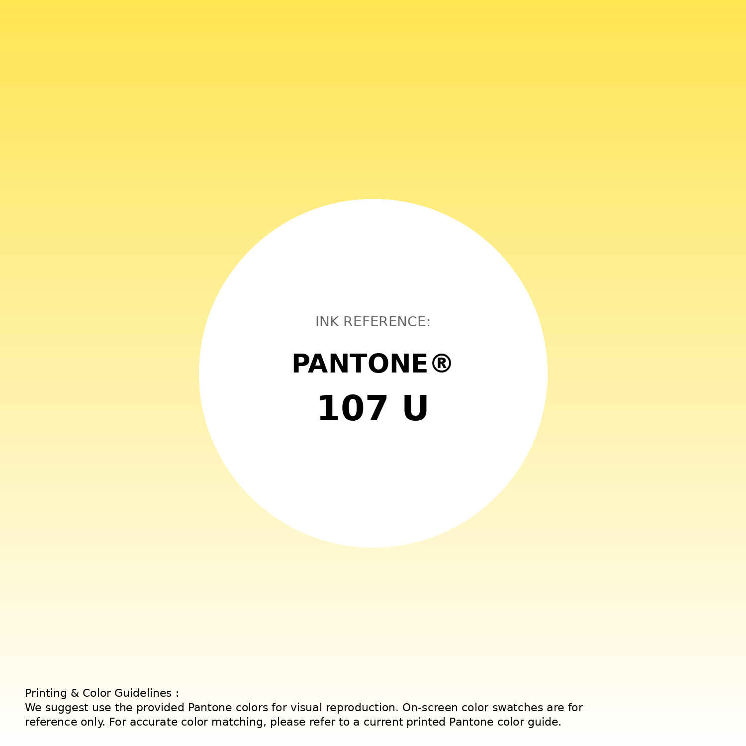 Stunning gradient artwork featuring Pantone 107 U Color | Hex color Code #ffe552. Beautiful color transitions perfect for modern designs and backgrounds. #gradient #colorart #design #ffe552