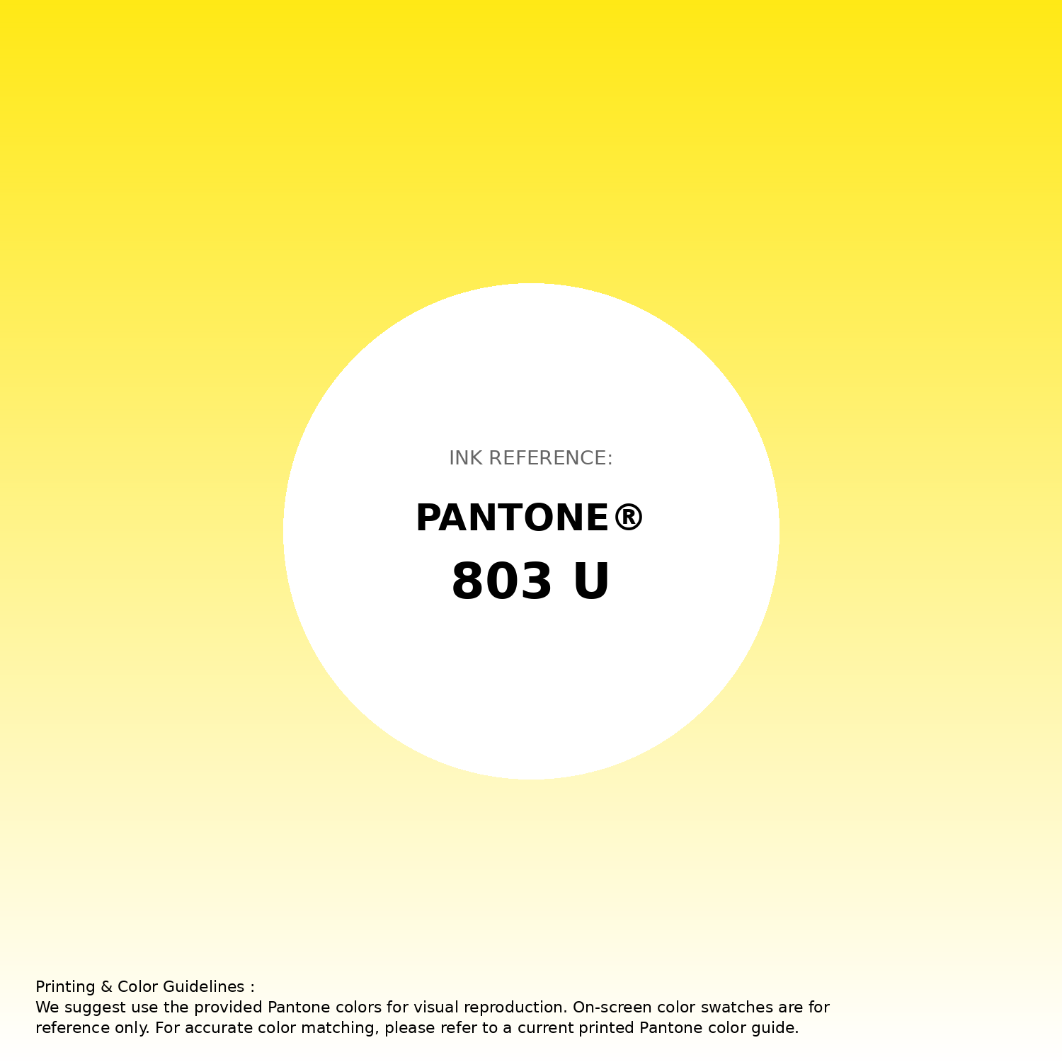 Stunning gradient artwork featuring Pantone 803 U Color | Hex color Code #ffe916. Beautiful color transitions perfect for modern designs and backgrounds. #gradient #colorart #design #ffe916
