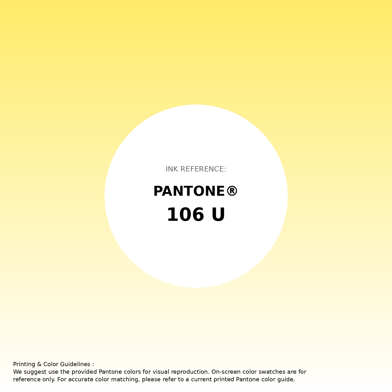 Stunning gradient artwork featuring Pantone 106 U Color | Hex color Code #ffeb68. Beautiful color transitions perfect for modern designs and backgrounds. #gradient #colorart #design #ffeb68