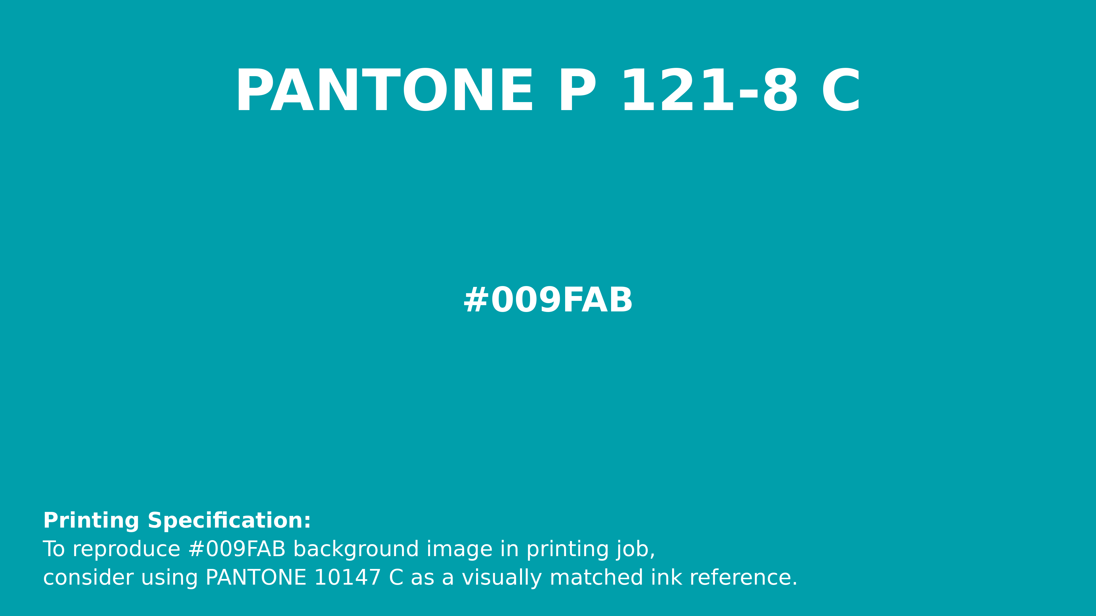 Professional Pantone color reference guide for Pantone P 121-8 C Color | Hex color Code #009fab. Perfect for printing specifications and color matching in production. #pantone #colormatching #printing #009fab