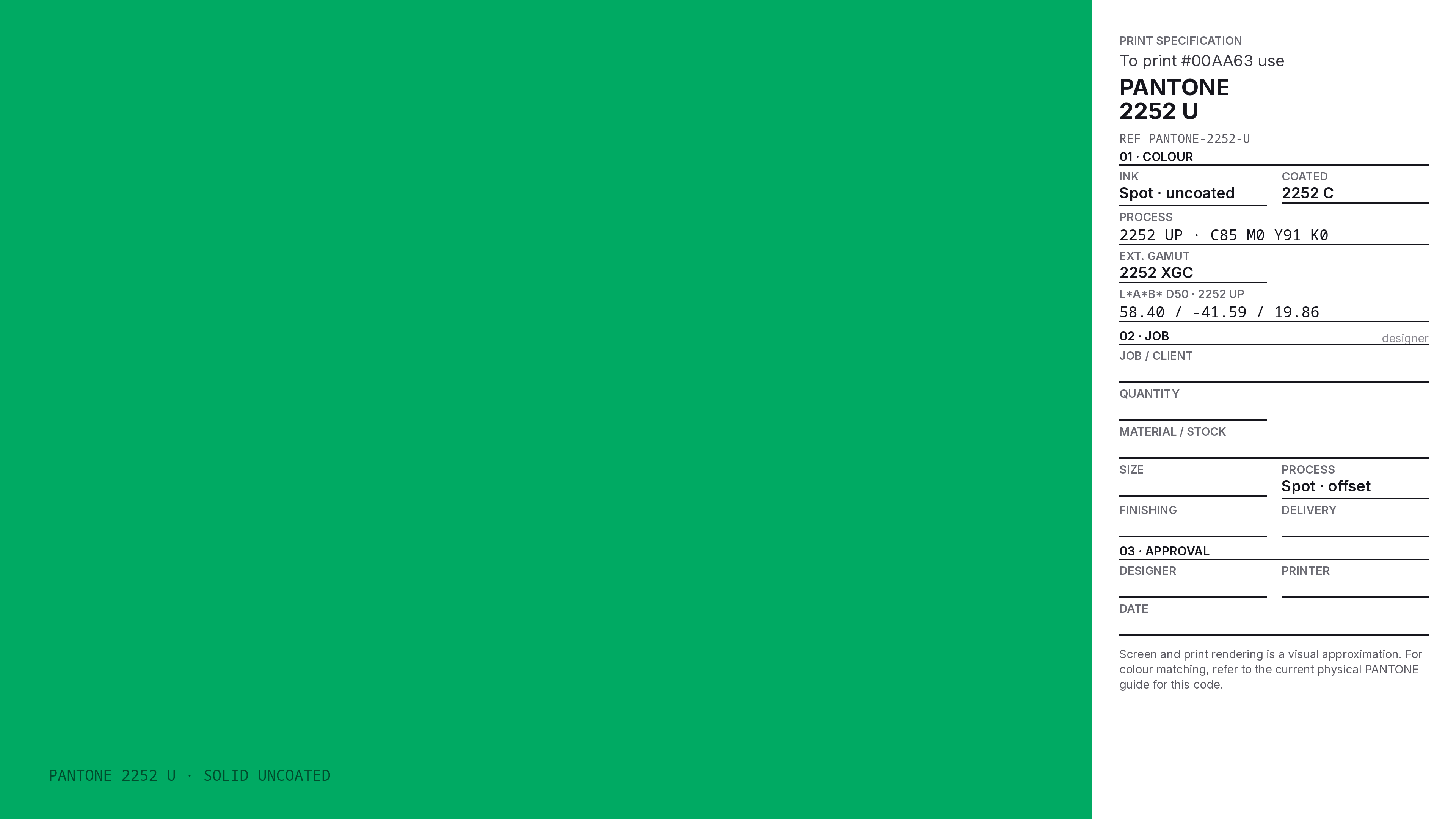 00AA63 Hex Code (Go Green Shade) — RGB, CMYK & HSL Color Values